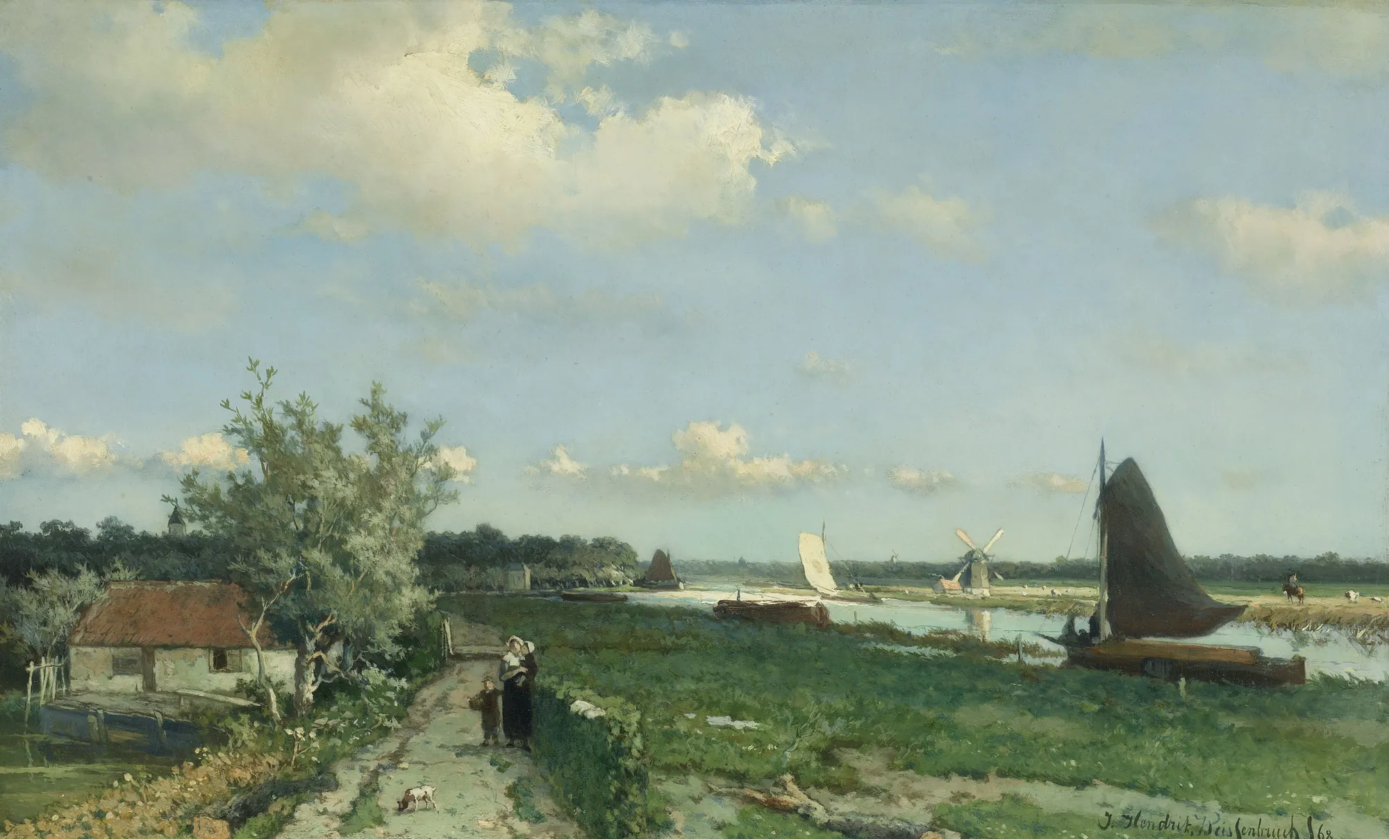 The Trekvliet Shipping Canal near Rijswijk