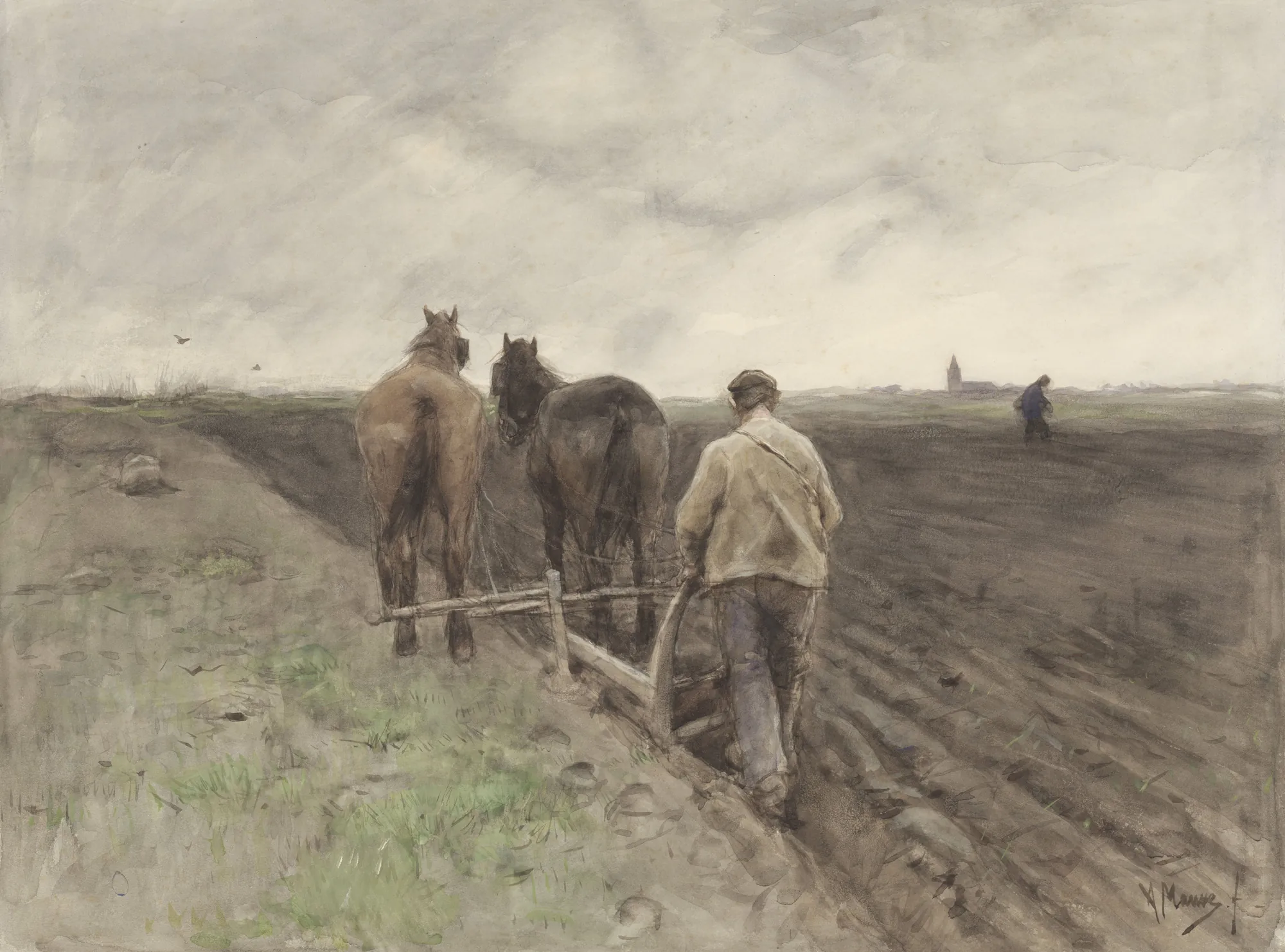 The Plowing Farmer