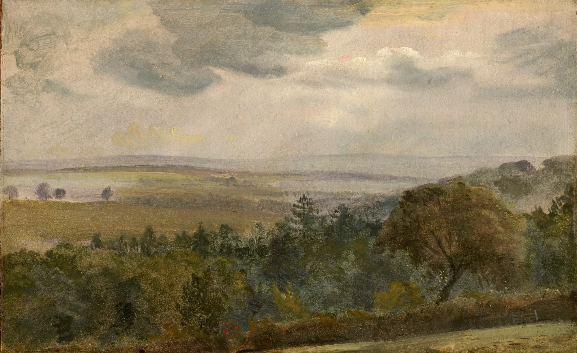 Extensive Landscape with Clouds