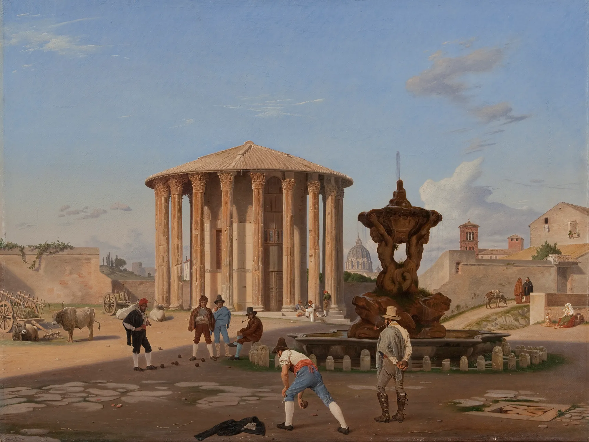The Temple of Vesta and its Surroundings, Rome