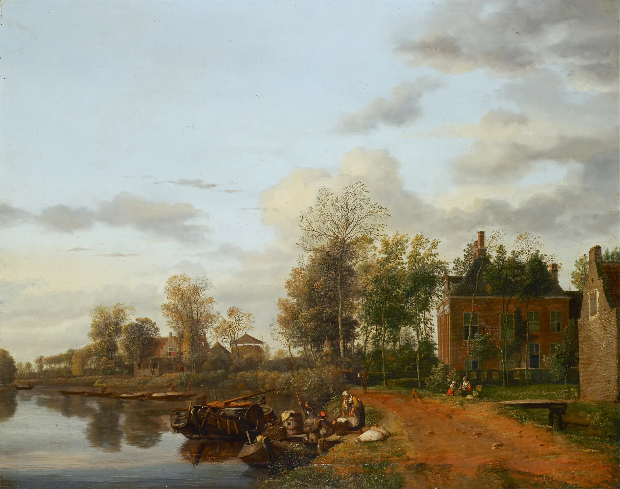 A Country House on the Vliet near Delft