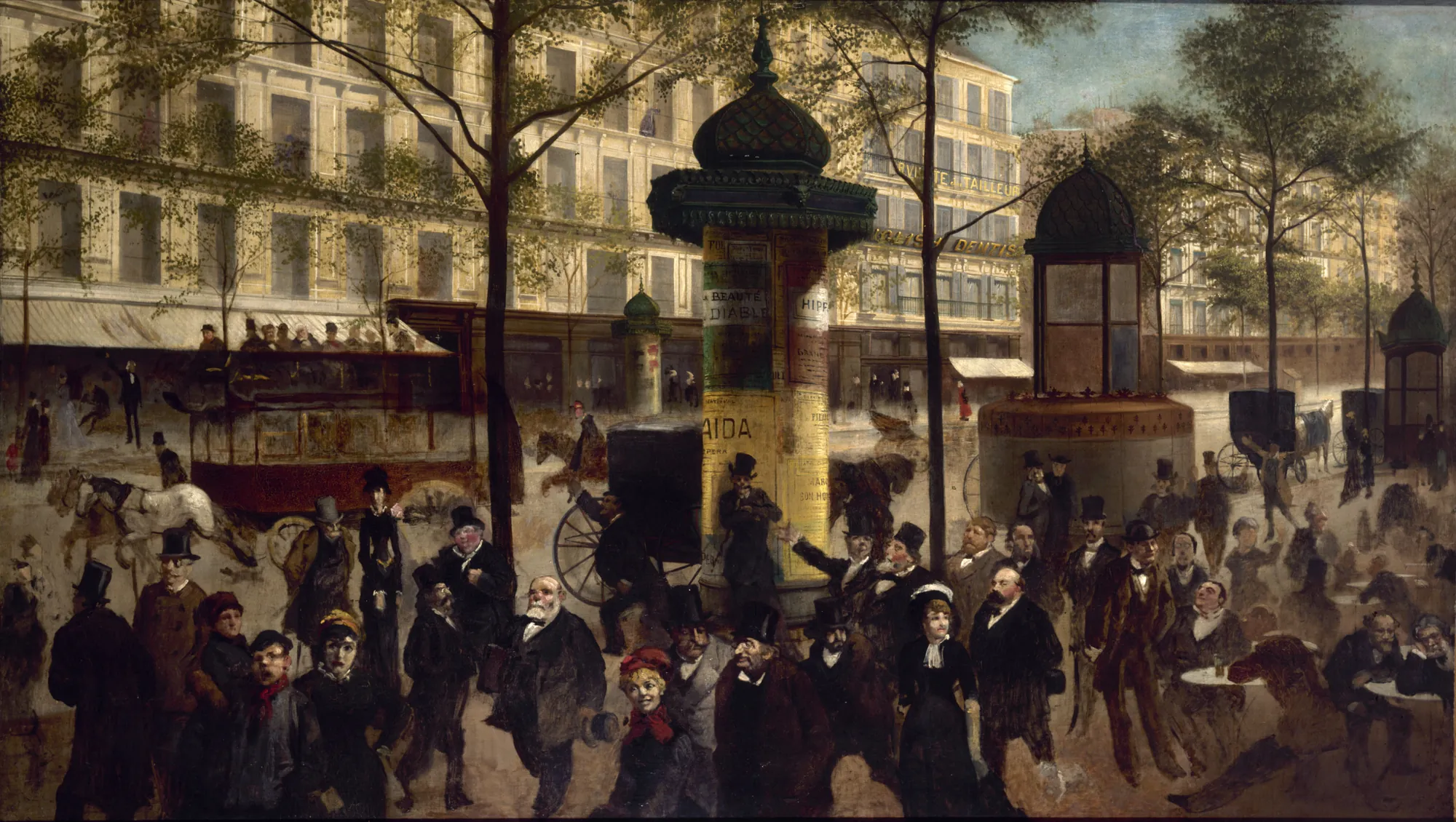 Panorama of the Boulevard Montmartre