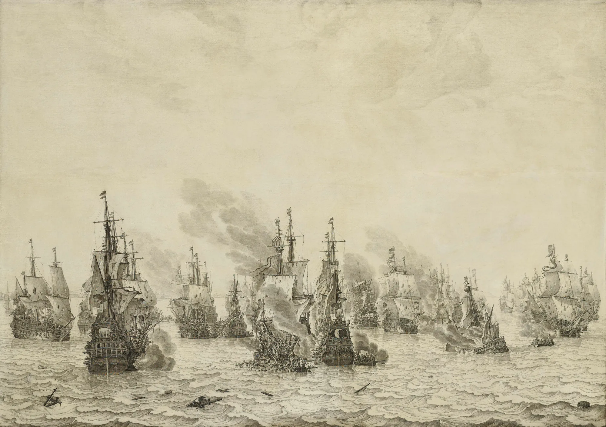 The Battle of Livorno, 14 March 1653