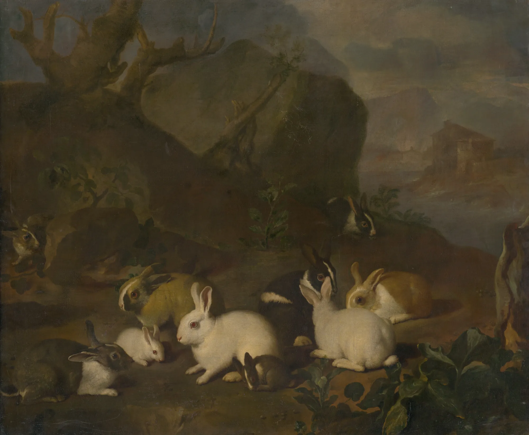 Rabbits in a Landscape