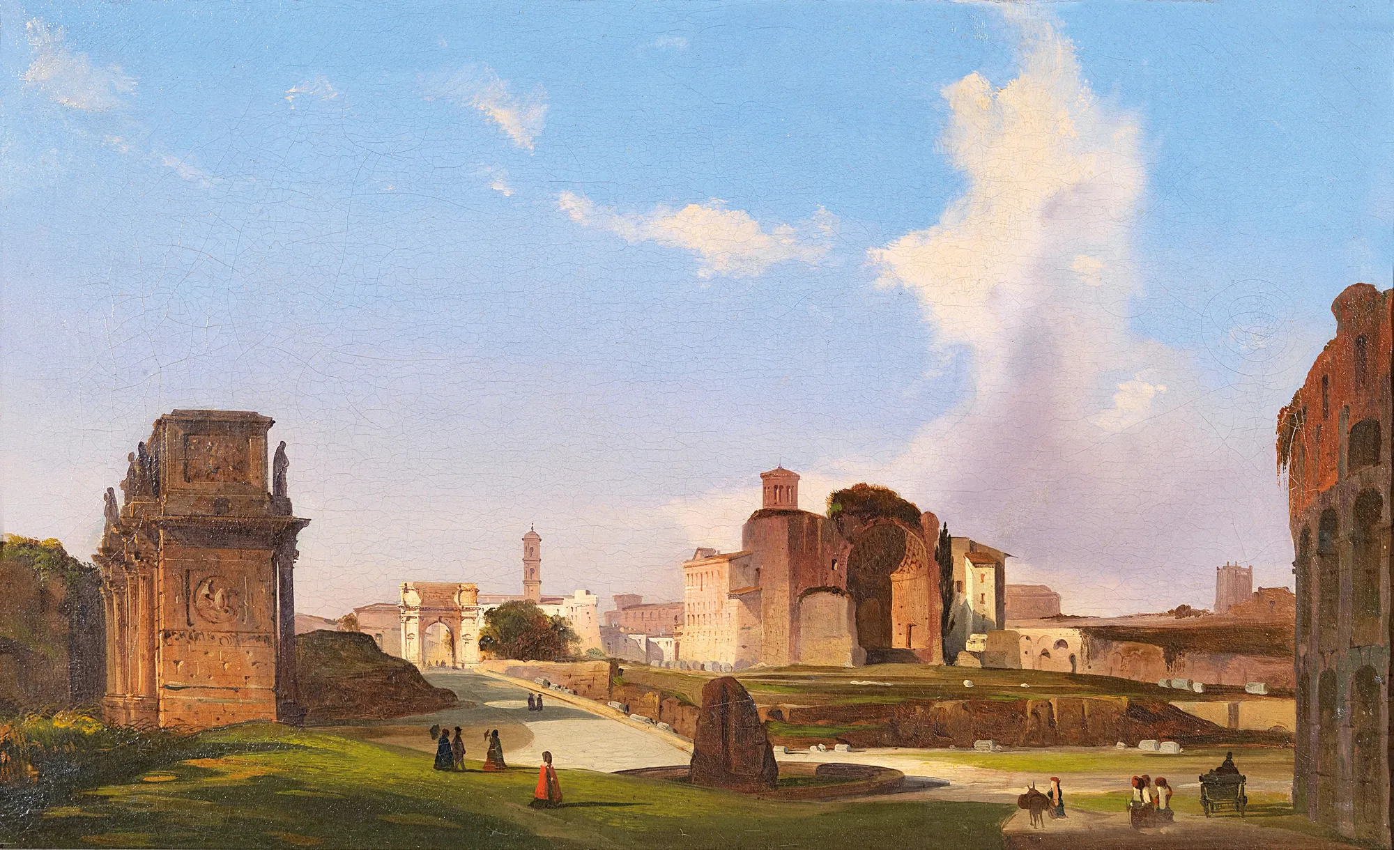 The Roman Forum with the Arch of Constantine