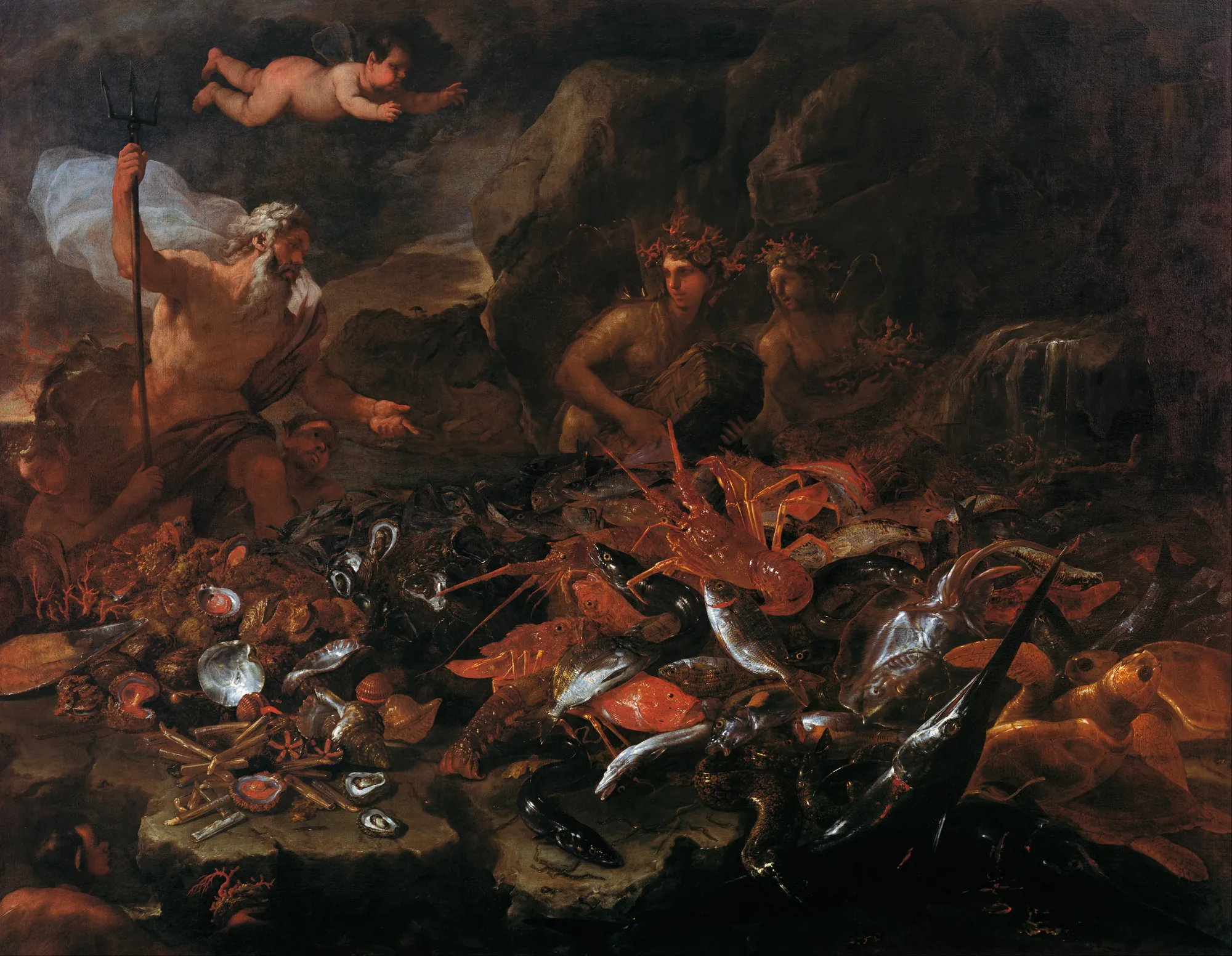 The Riches of the Sea with Neptune, Tritons and Two Nereids