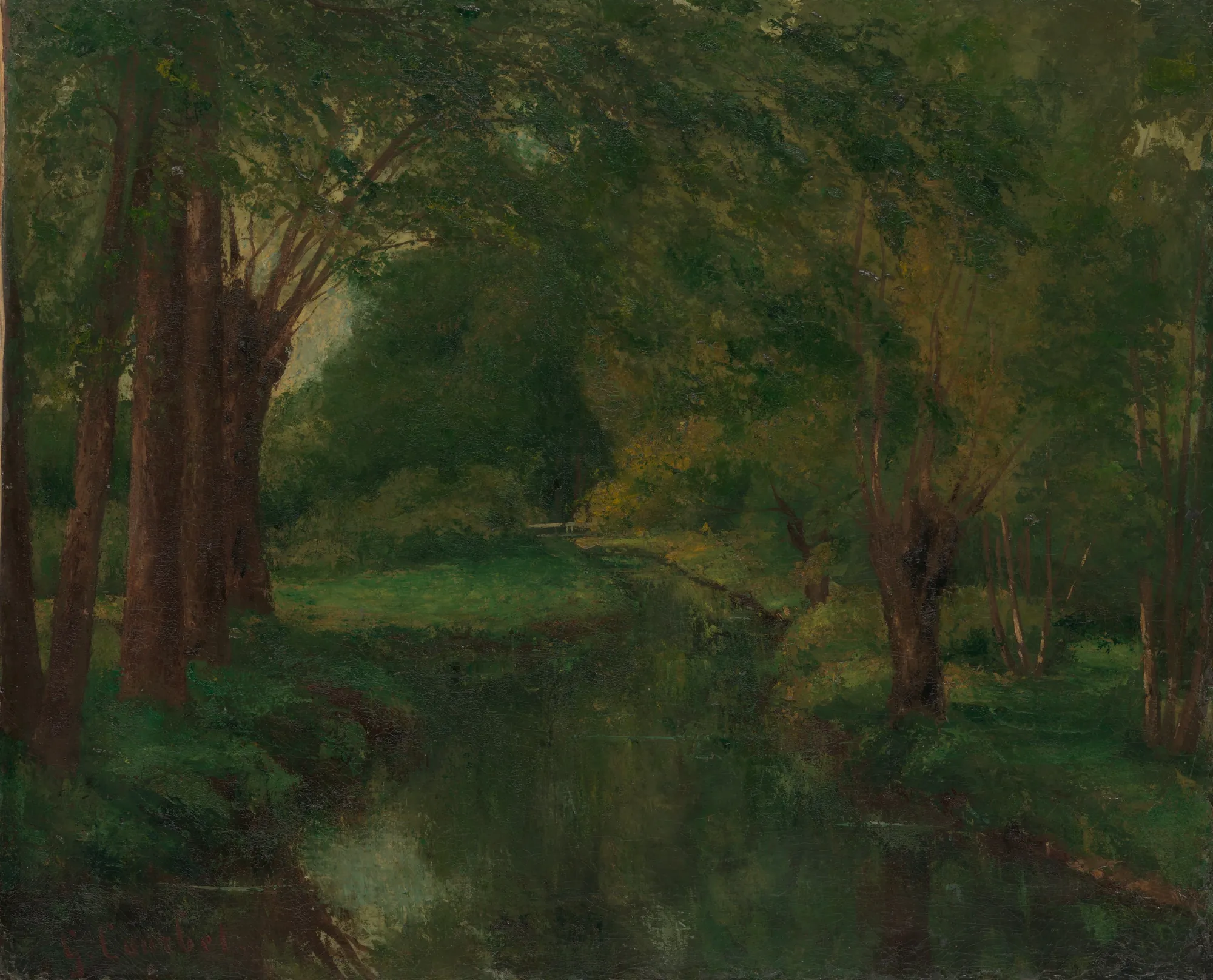 A Brook in a Clearing