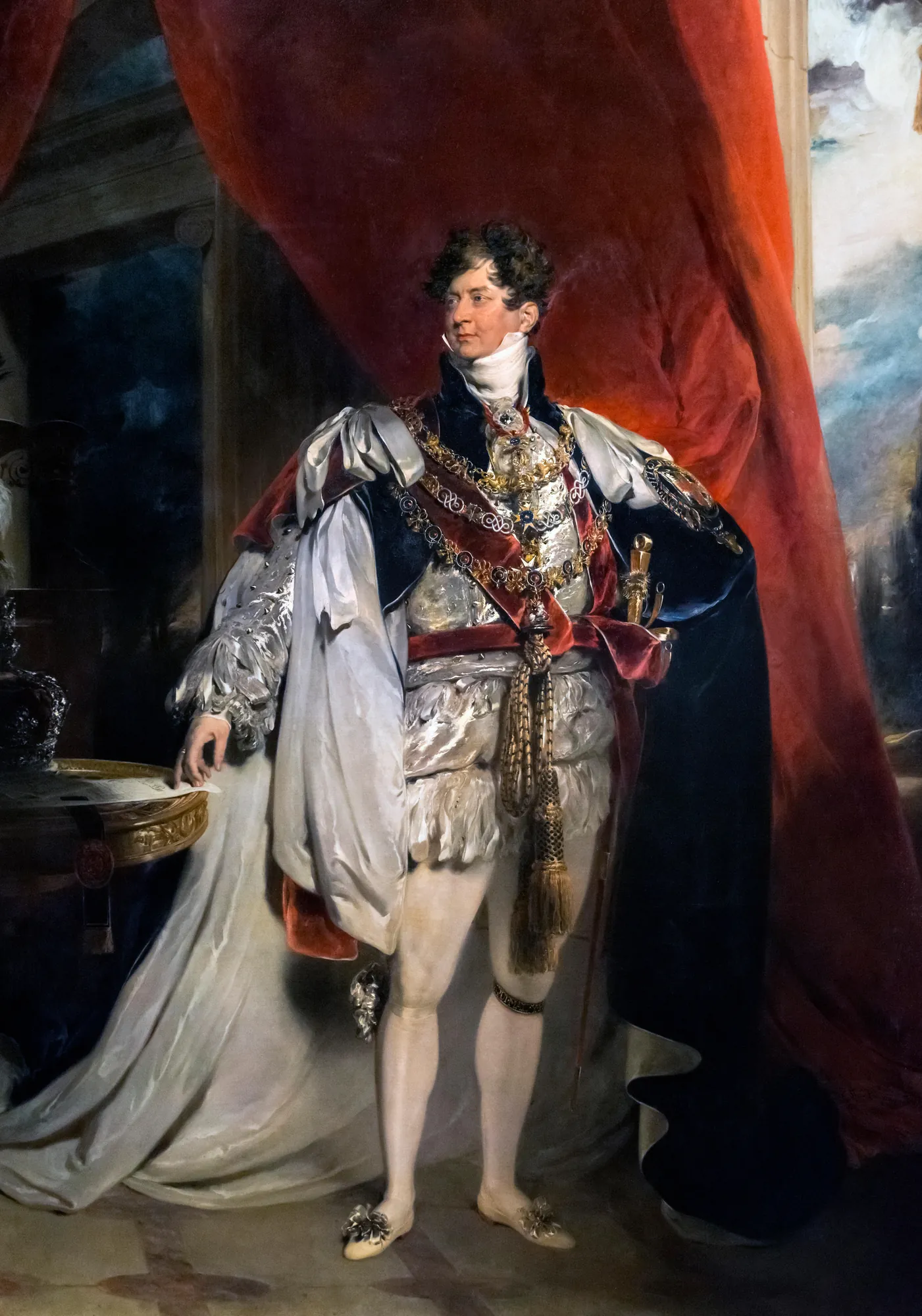 George IV of England in Garter Robes