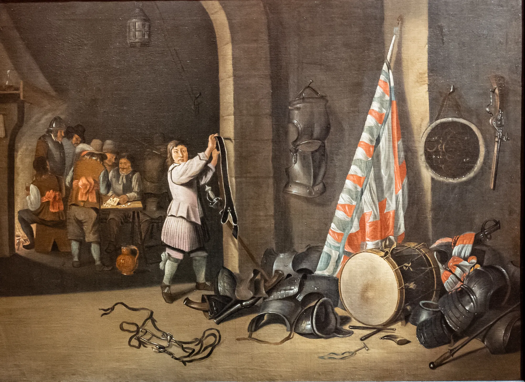 Guard Room with Officers Playing Cards