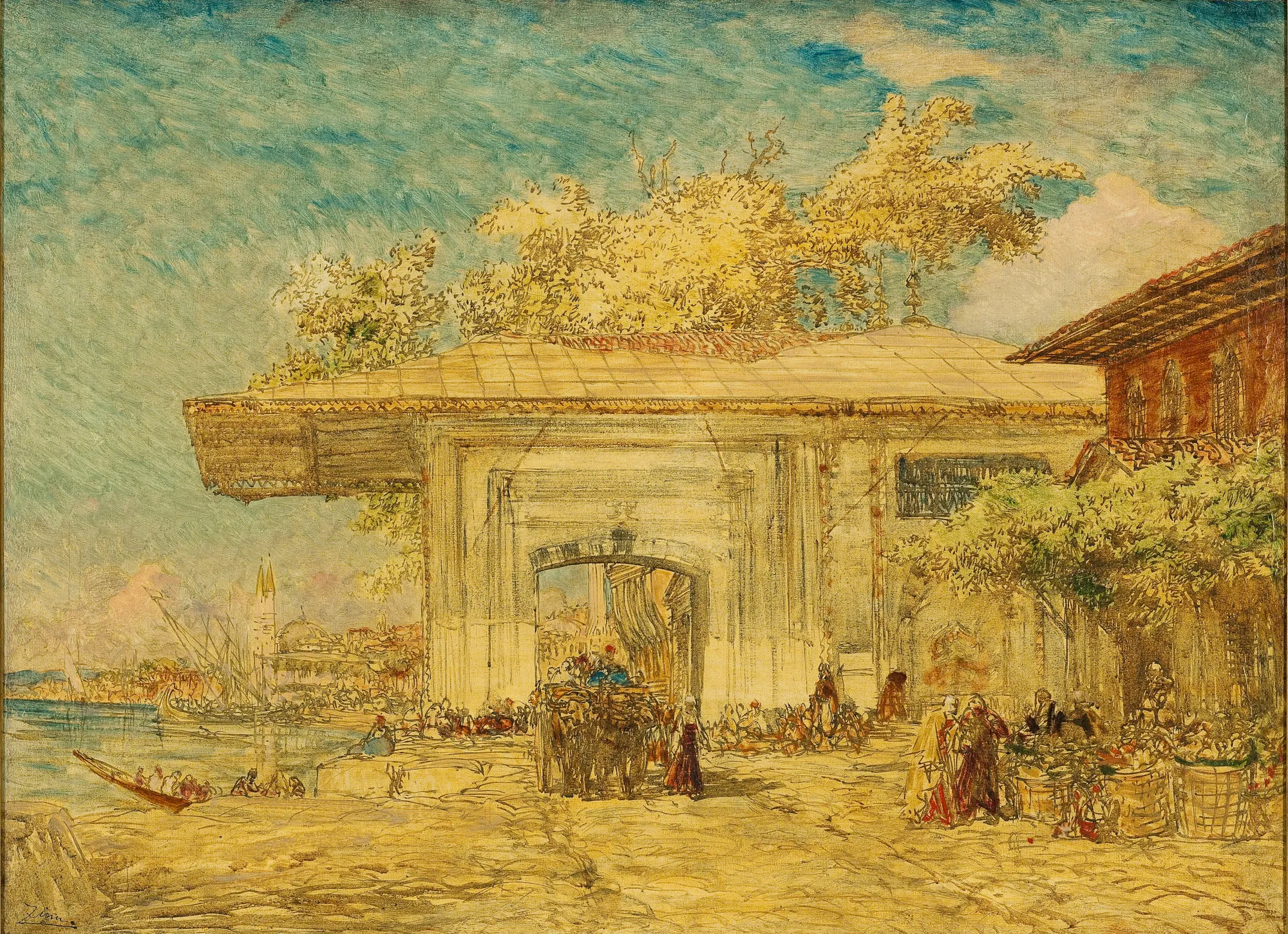 Constantinople, le kiosque des Janissaires