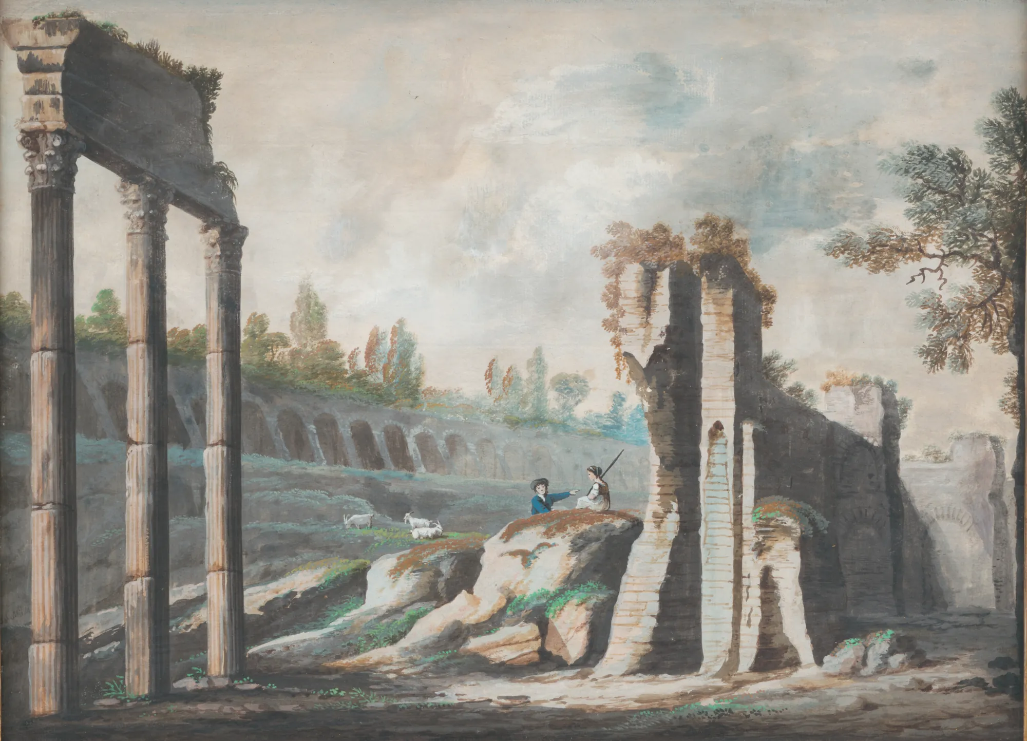 Landscape with Antique Ruins