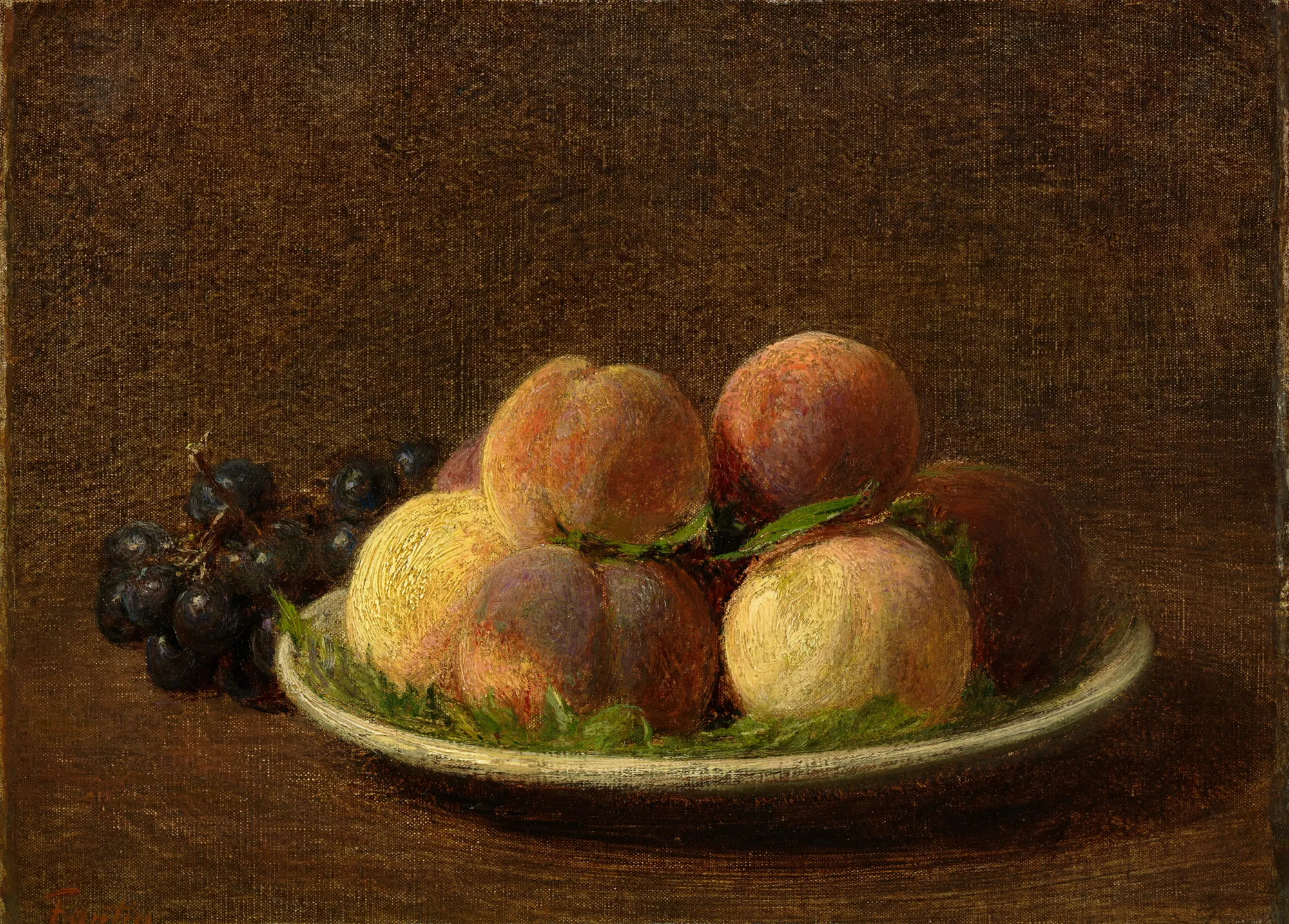 Peaches and Grapes