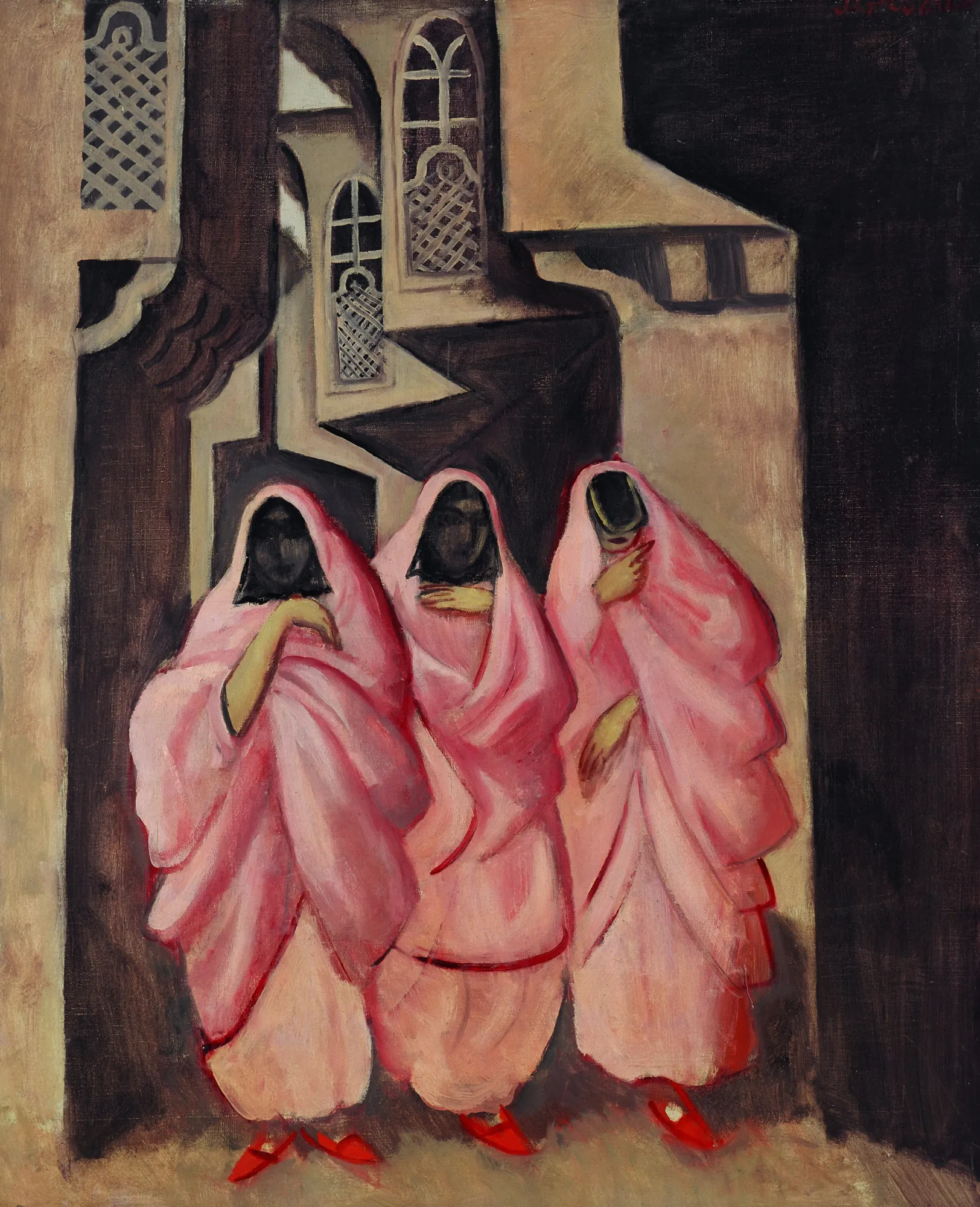 Three Women on the Street of Baghdad