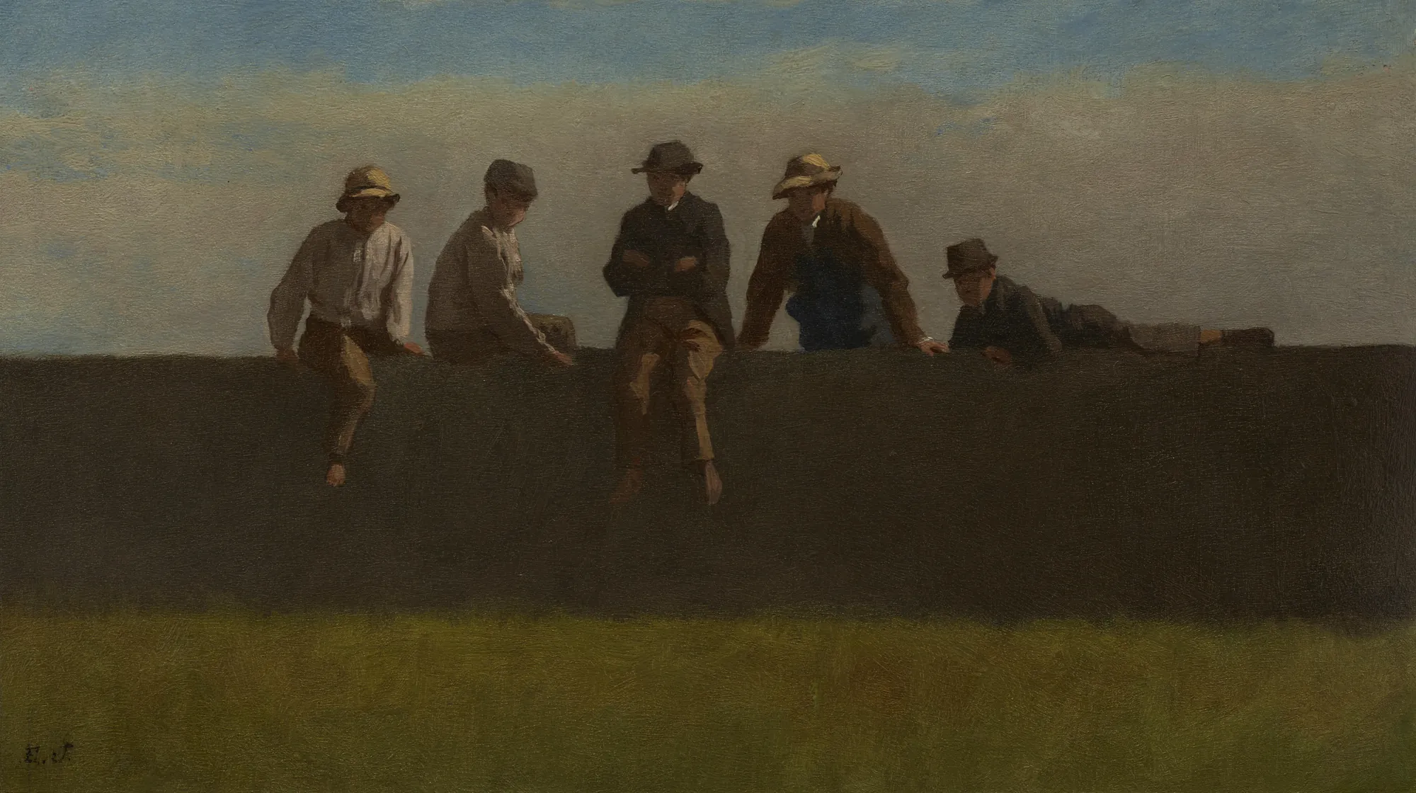 Five Boys on a Wall