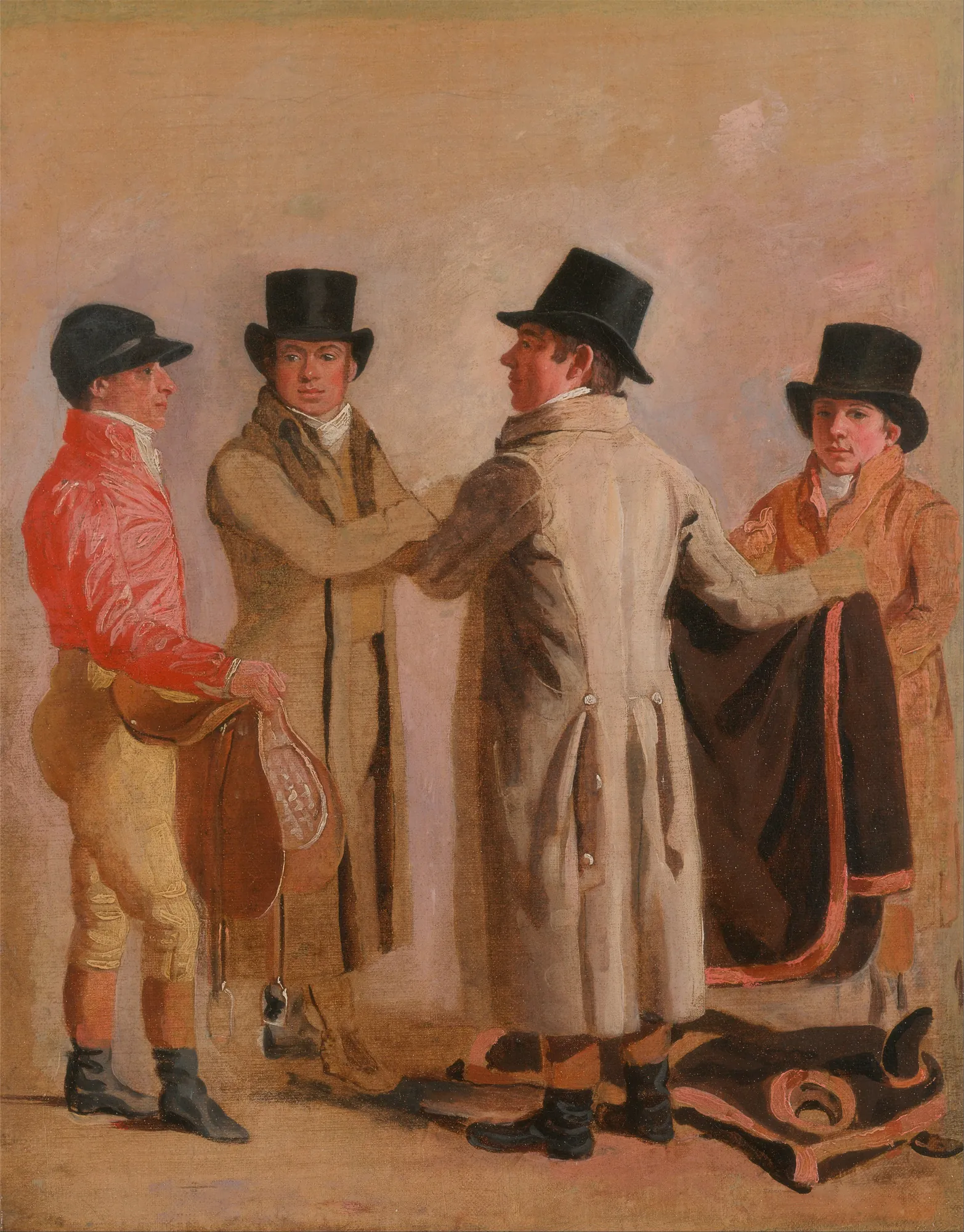 The Jockey Frank Buckle, John Wastell, Robert Robson, and a Stable-lad
