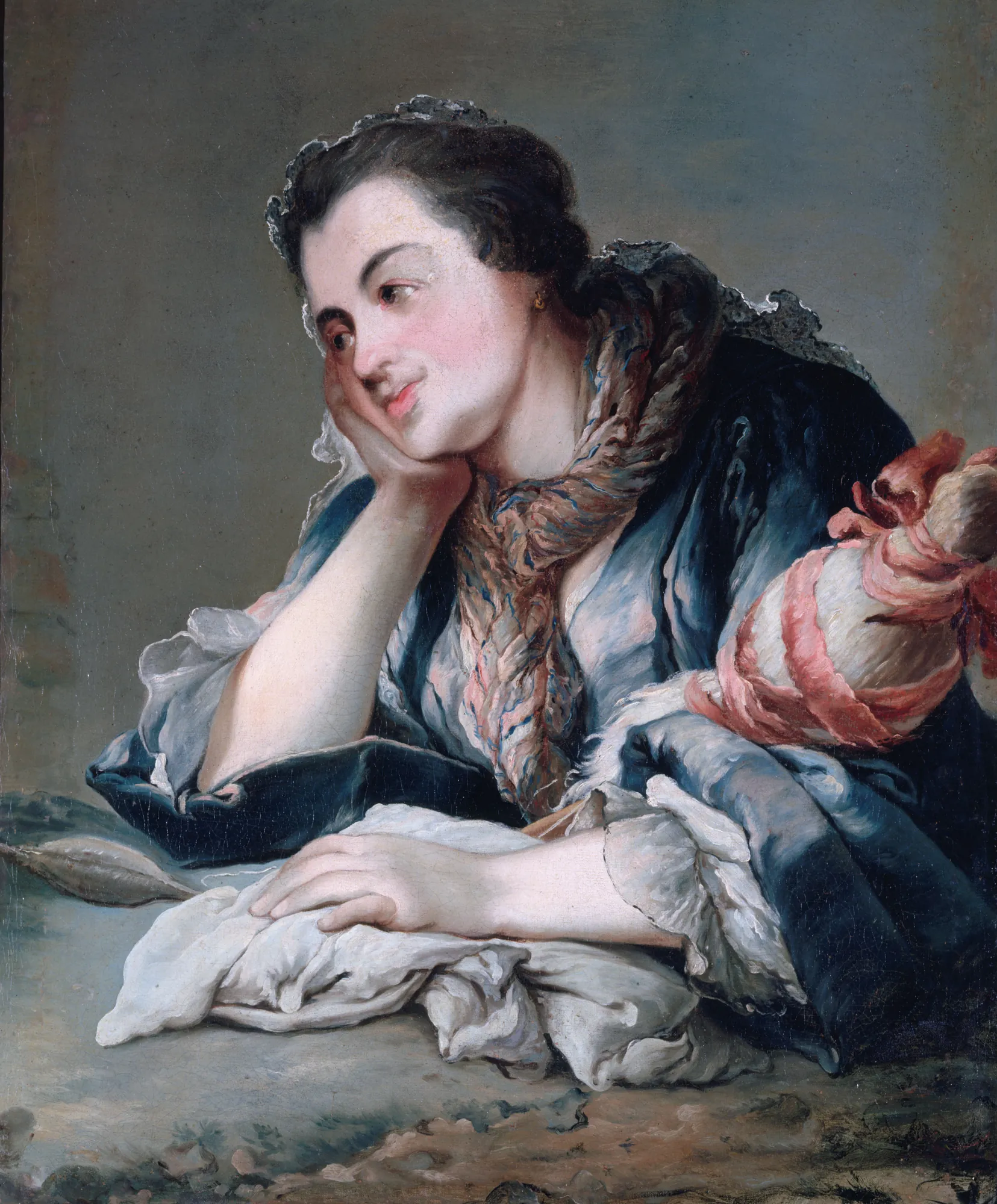 Portrait of a Woman with a Distaff