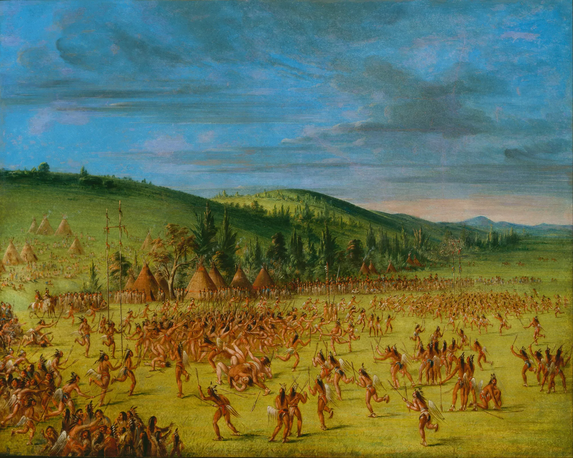 Ball-play of the Choctaw: Ball Up