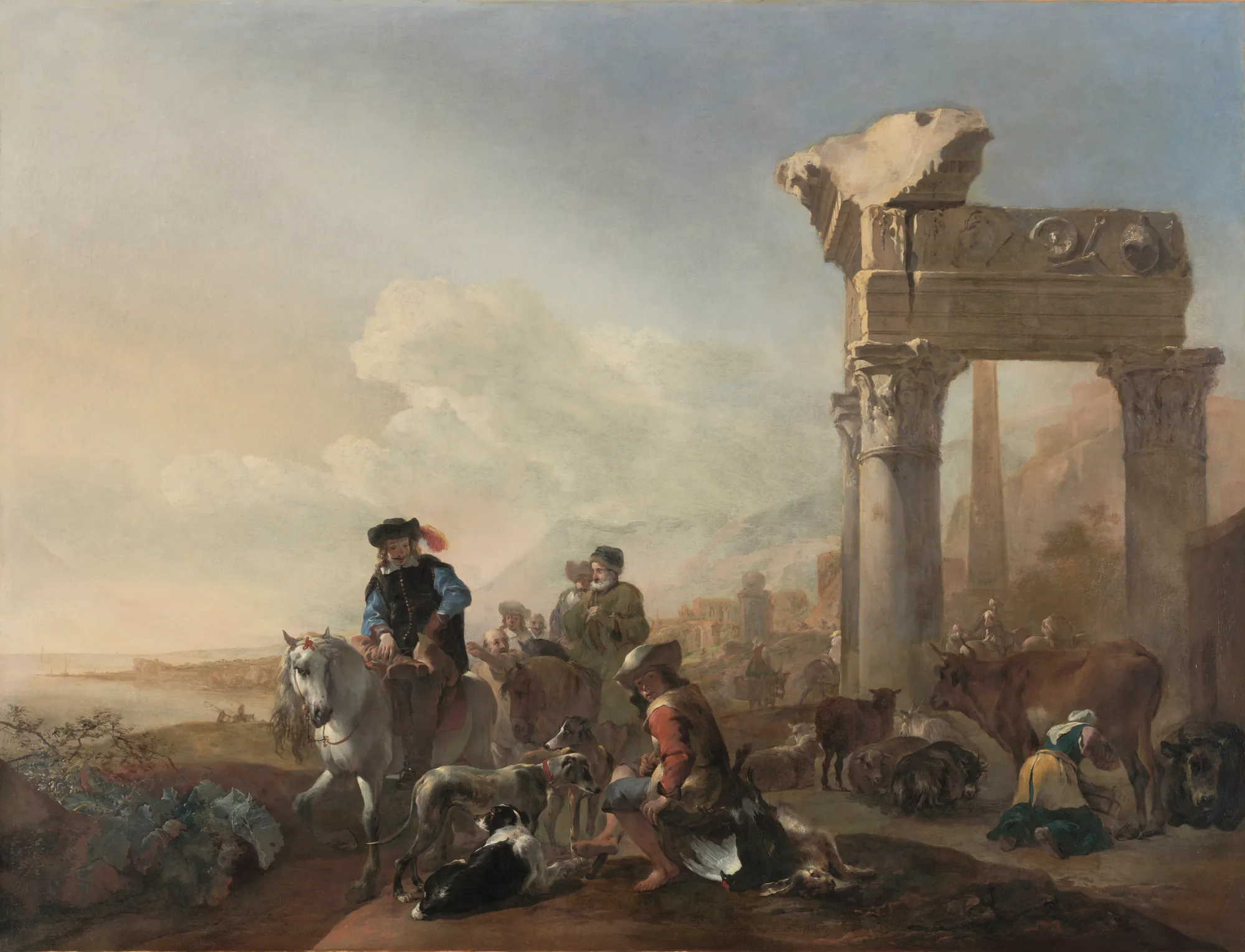 Hunters Near Ruins