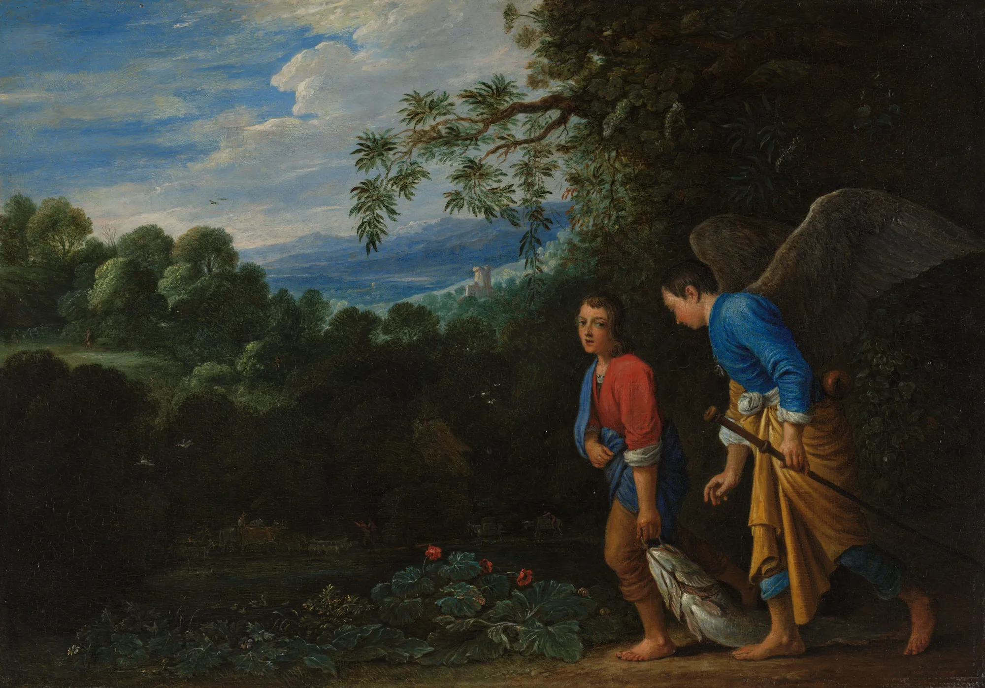 Tobias and the Archangel Raphael Returning with the Fish