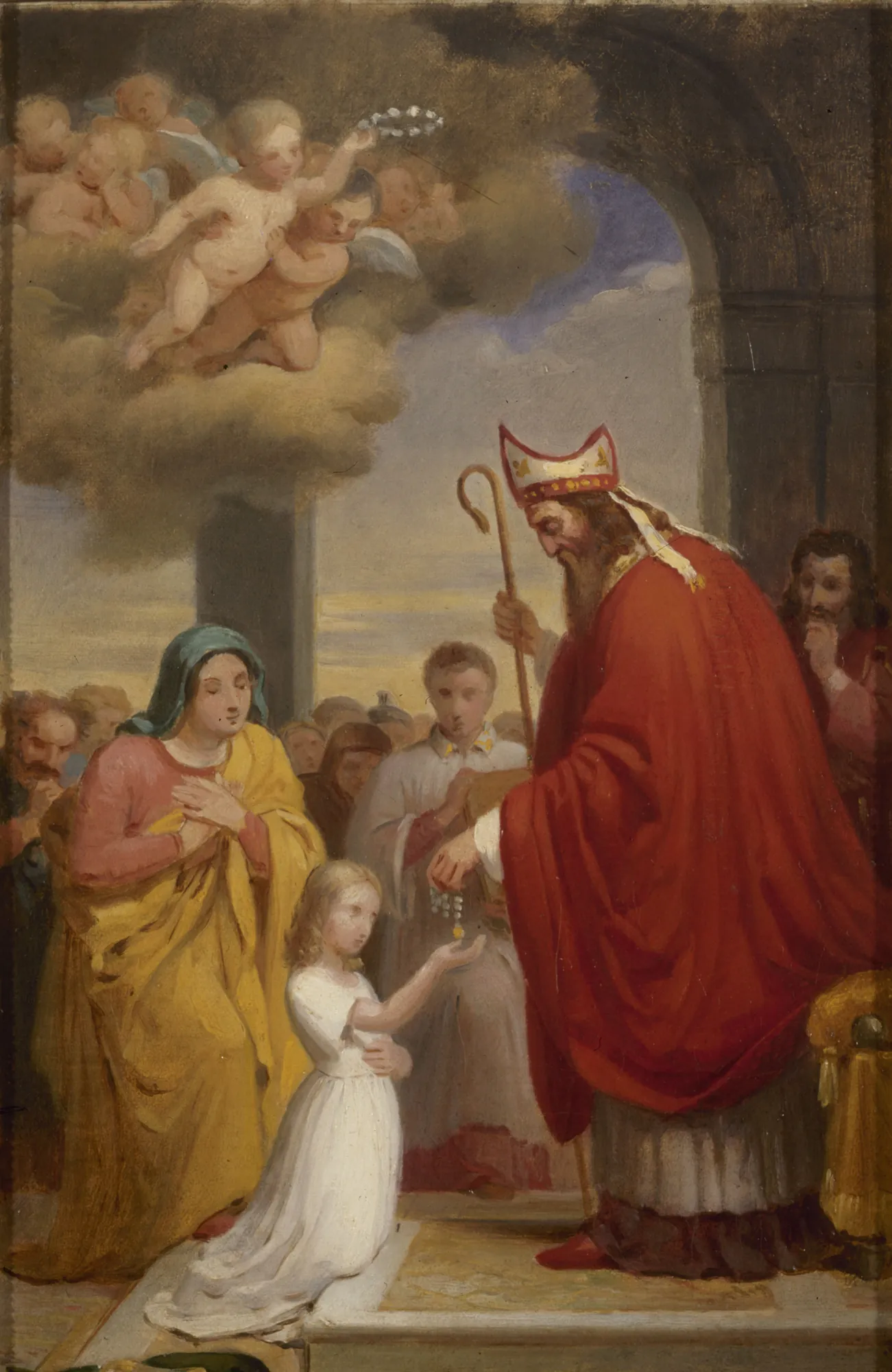 Consécration de sainte Geneviève par saint Germain