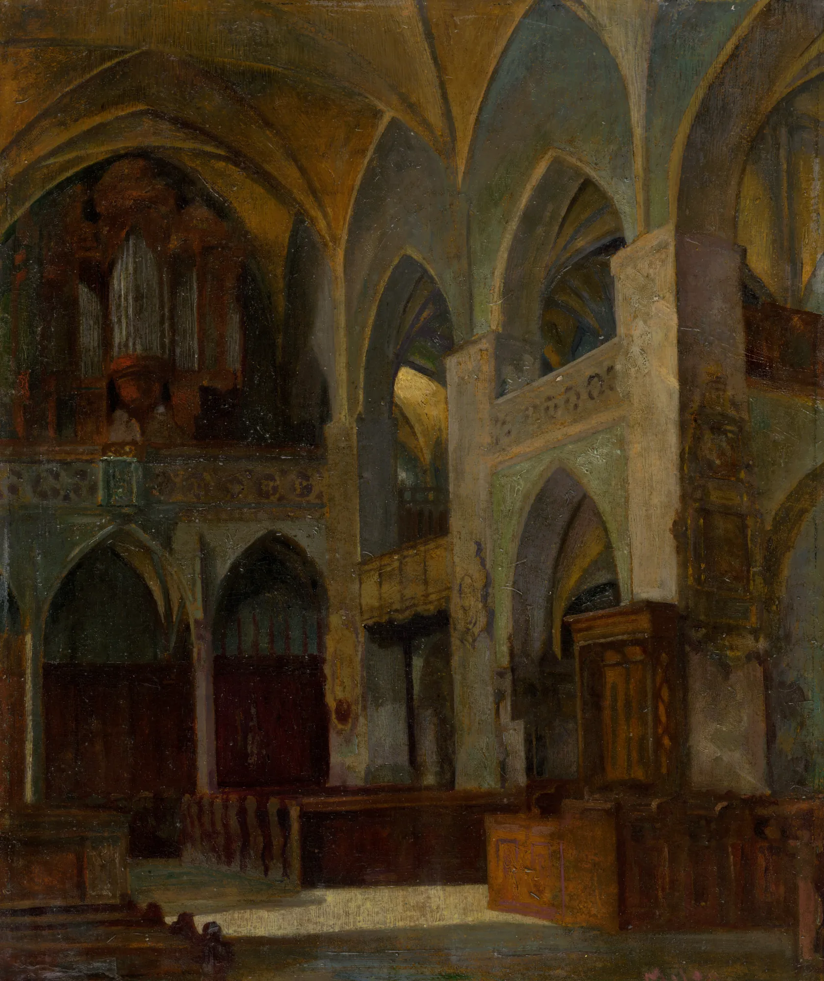 Interior of St. James' Church in Levoča