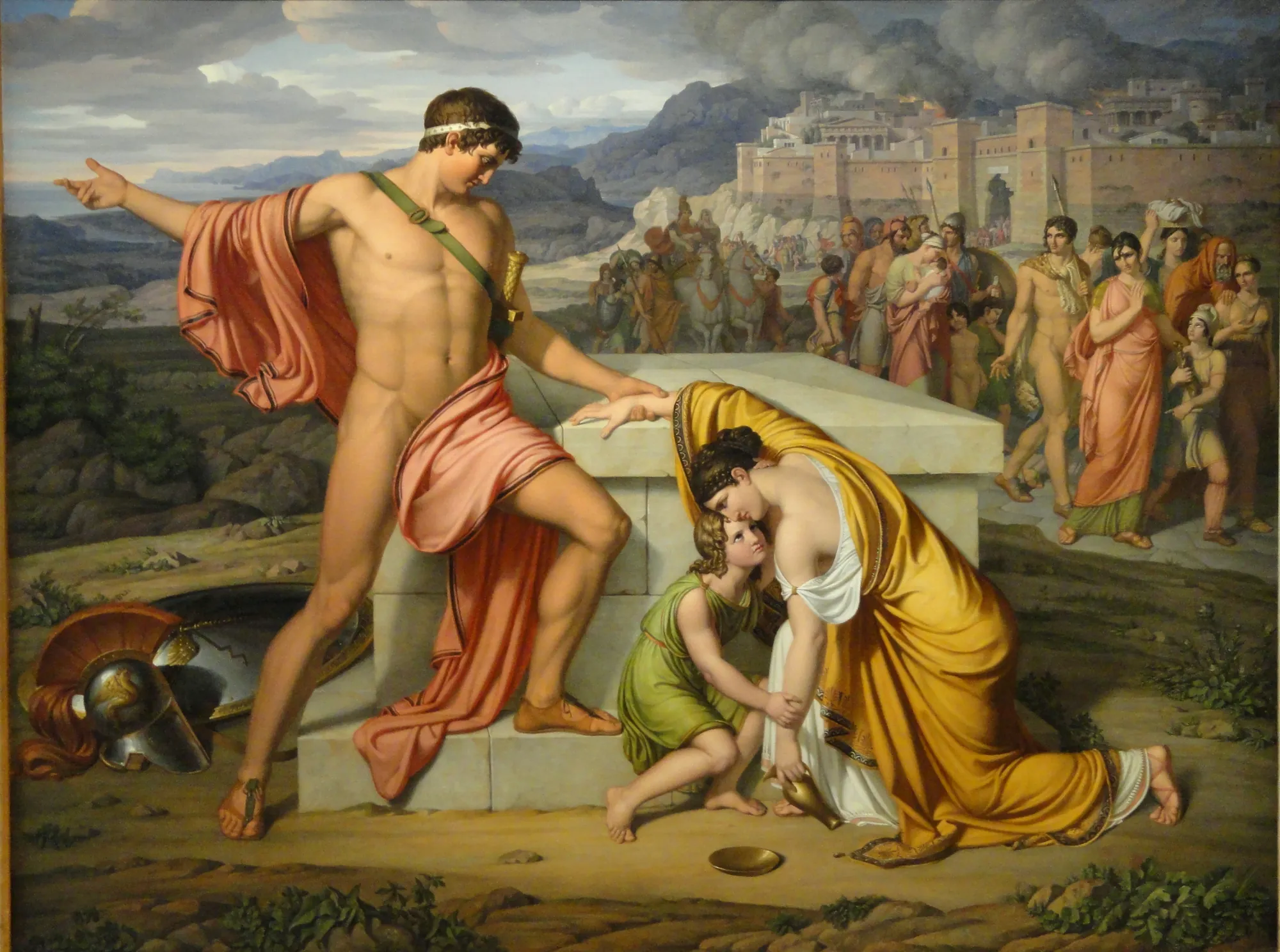 Pyrrhus and Andromache at Hector's Tomb
