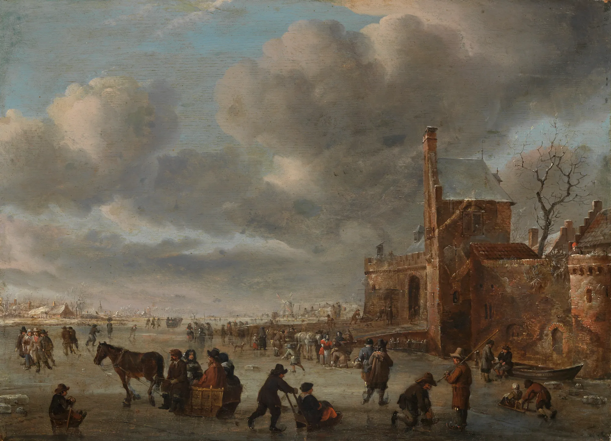 Winter Landscape with Skaters