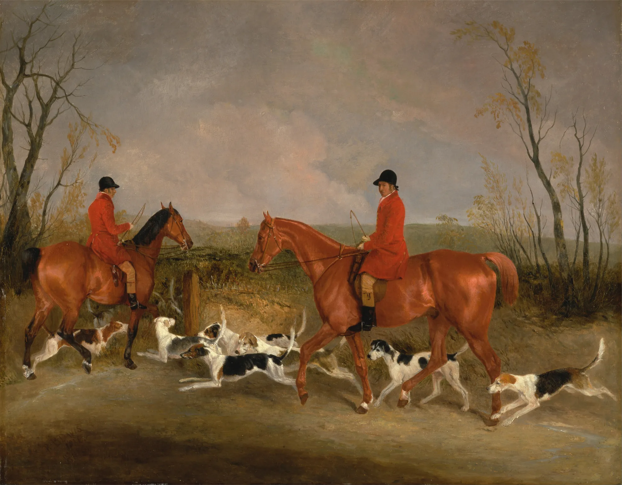 George Mountford and W. Derry at John O'Gaunt's Gorse