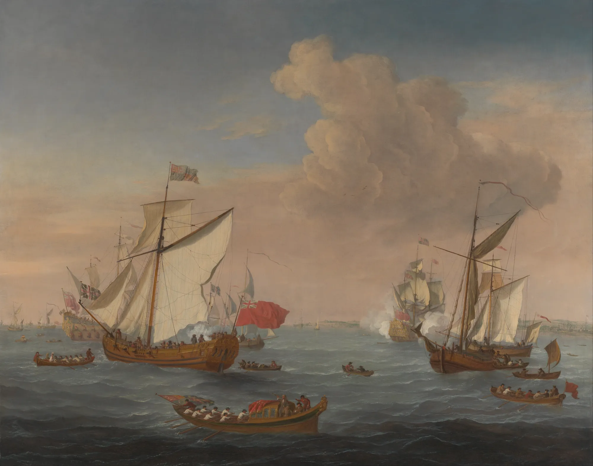 Ships in the Thames Estuary near Sheerness