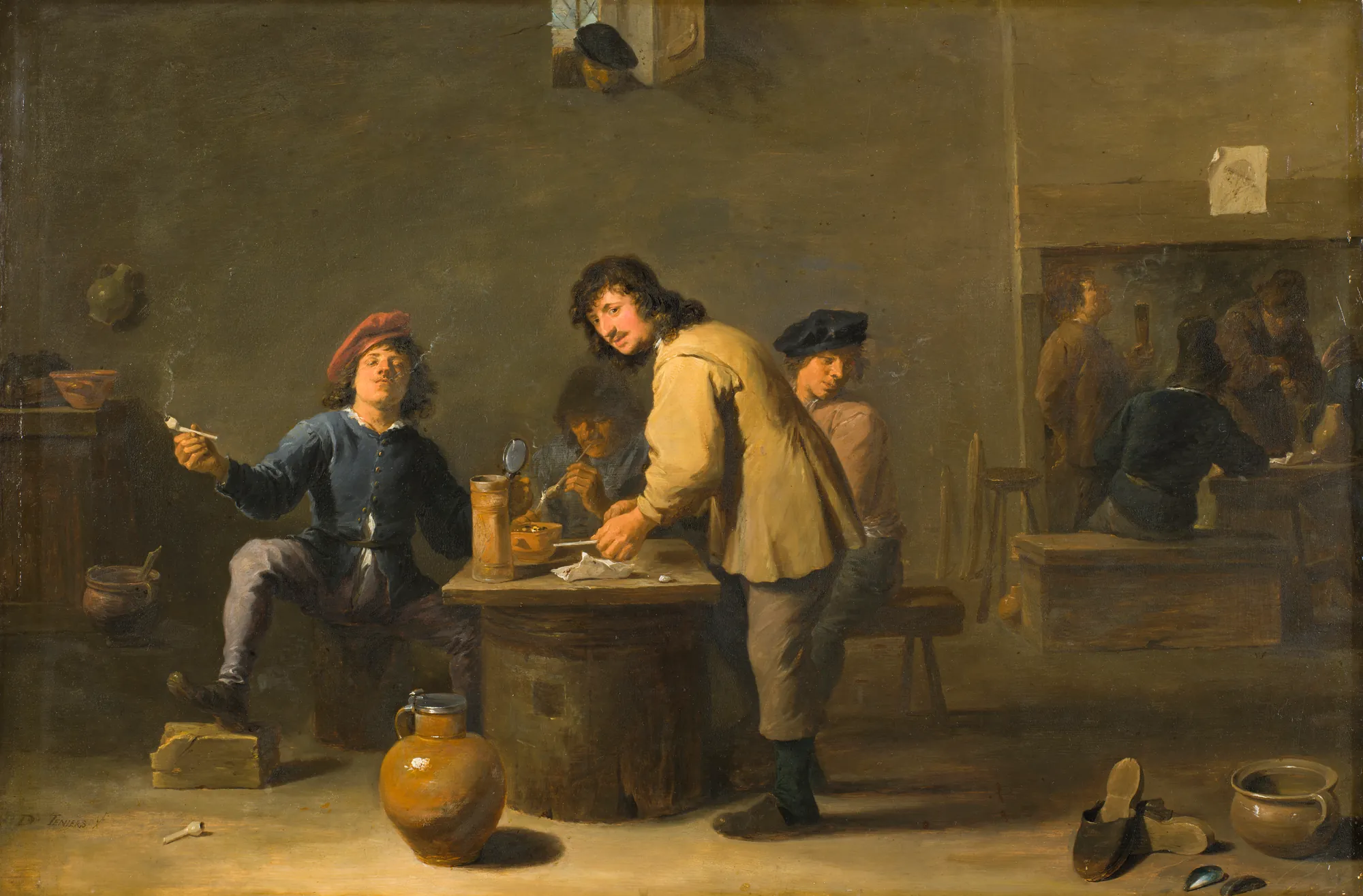 Tavern Scene with Pipe-smokers