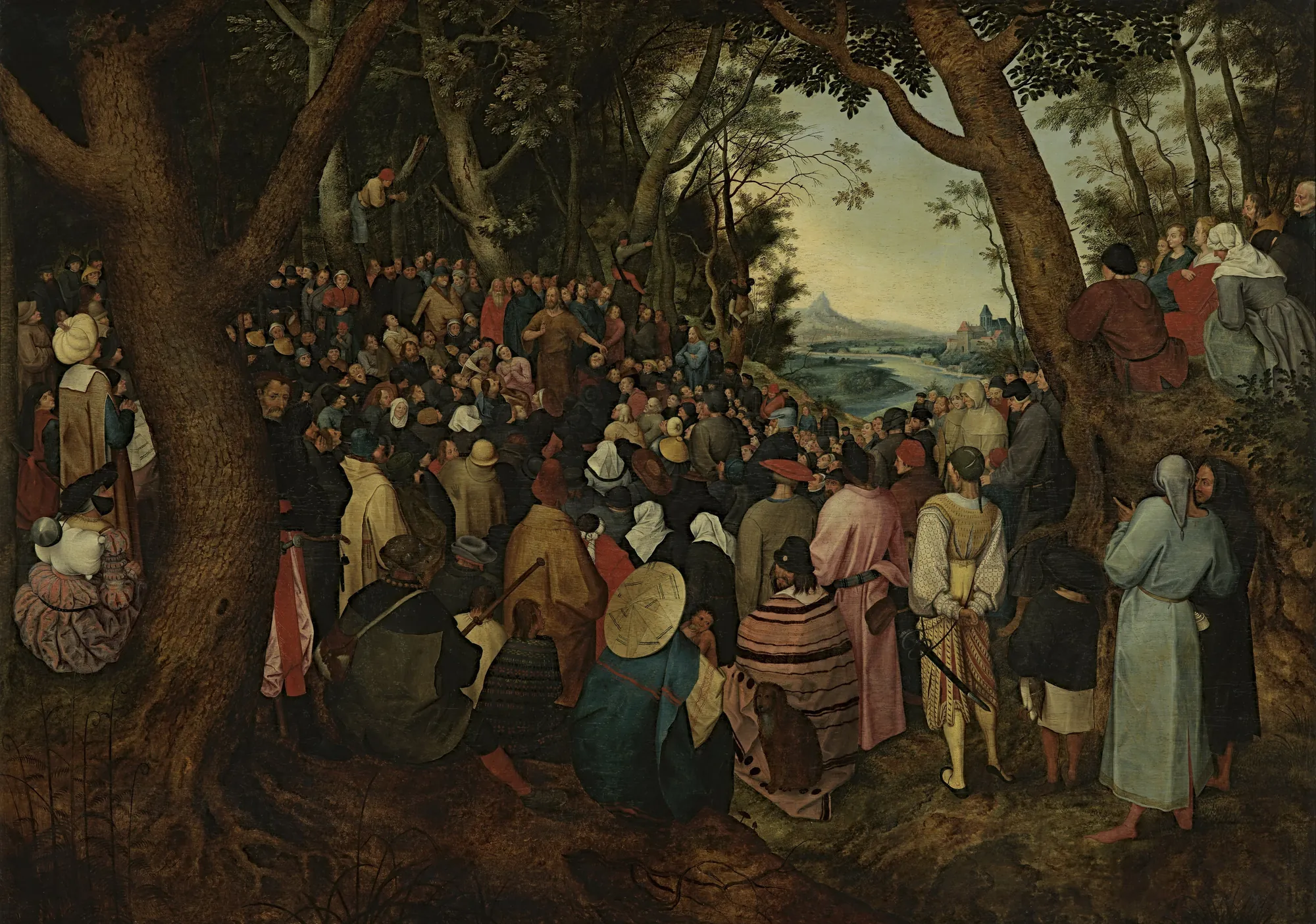 Saint John Preaching to the Crowd
