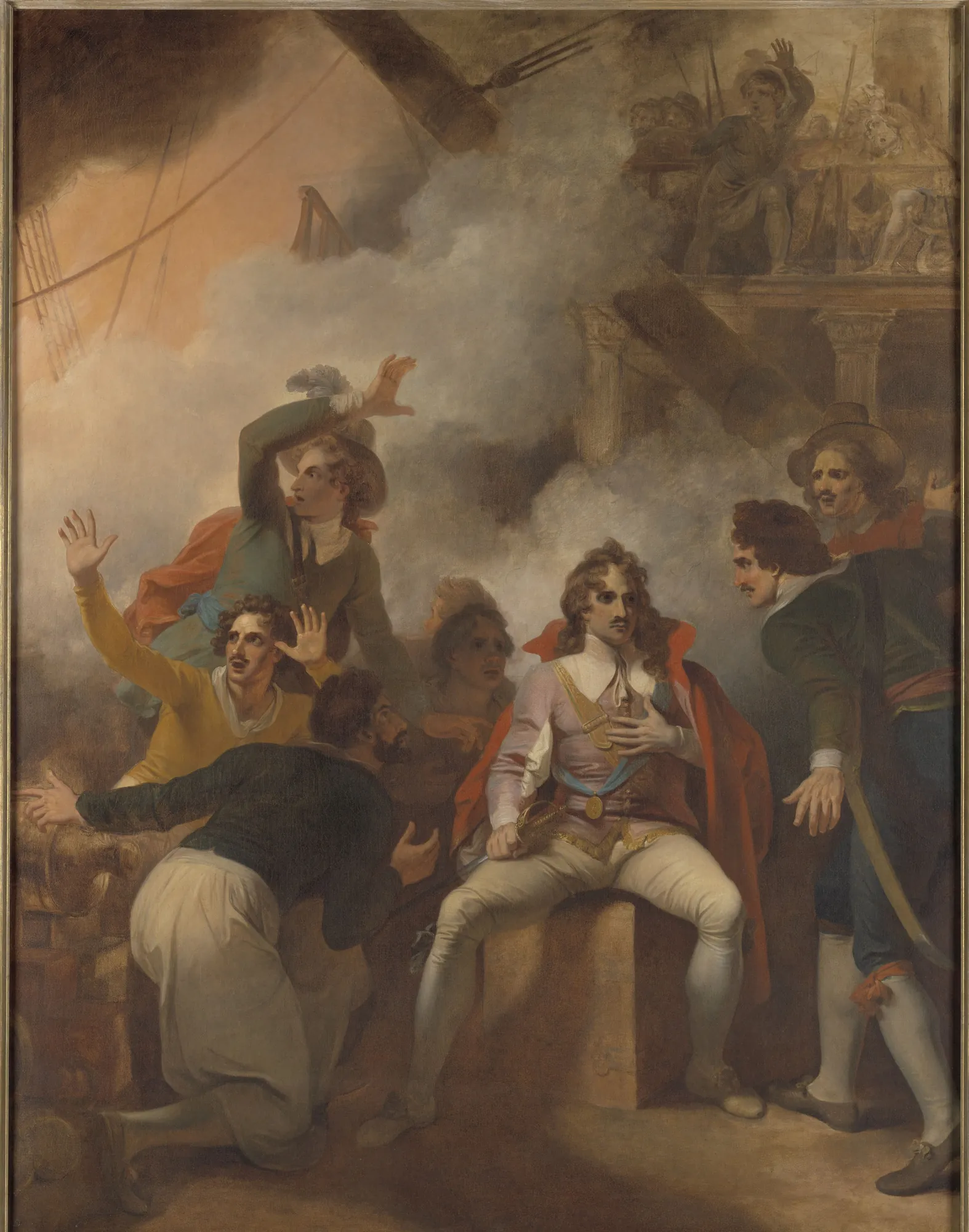 The Earl of Sandwich Refusing to Abandon His Ship During the Battle of Solebay