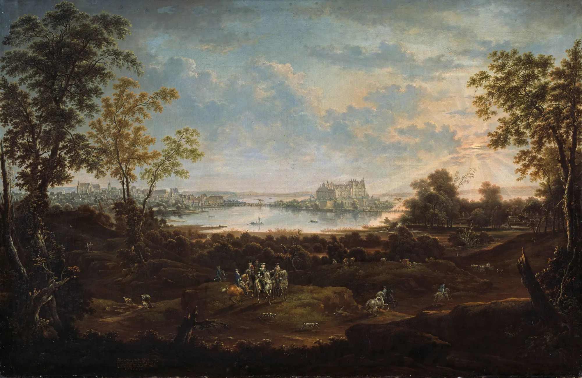 Hunting Party with a View of Schwerin Castle