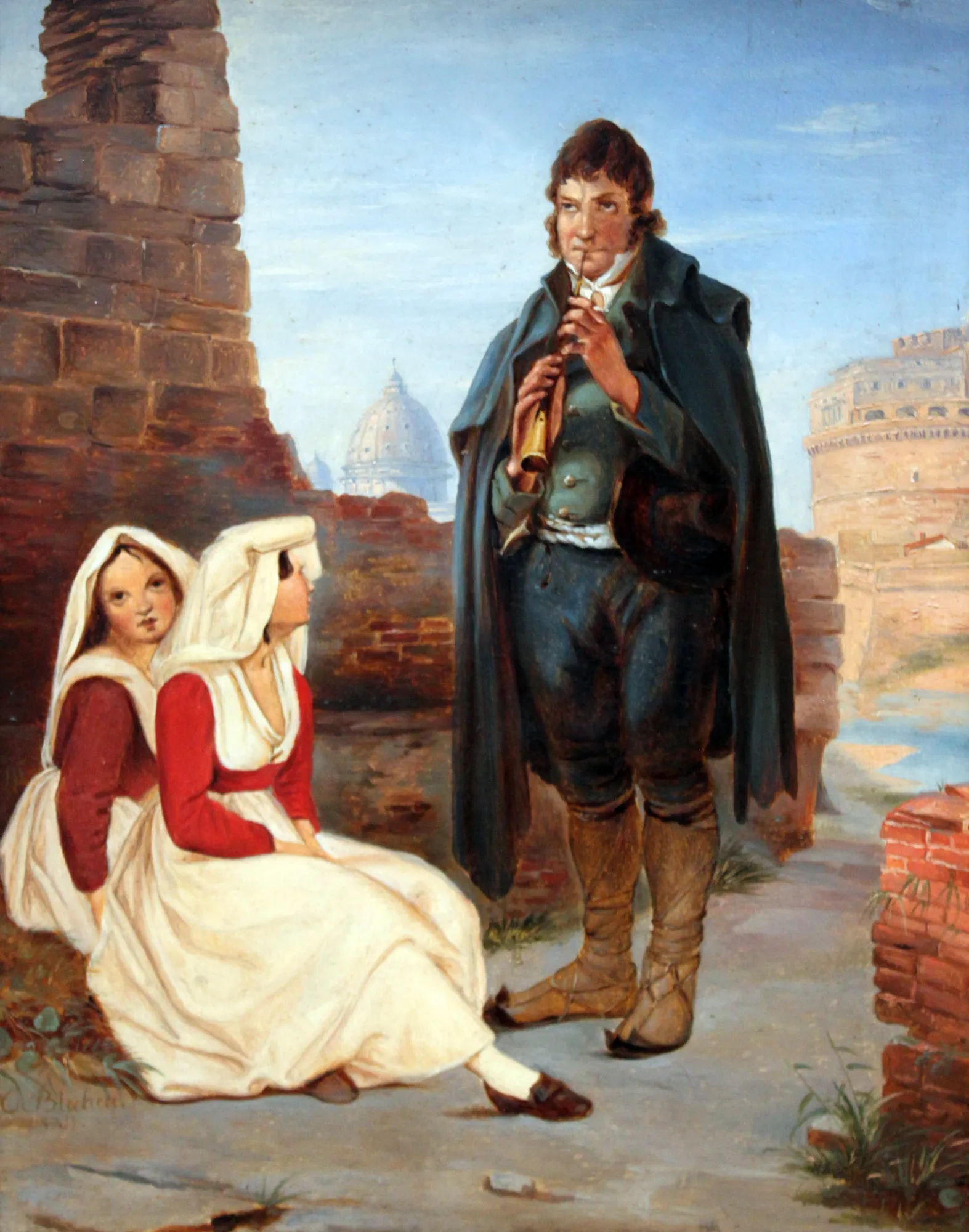 Pifferaro and Girls in Rome