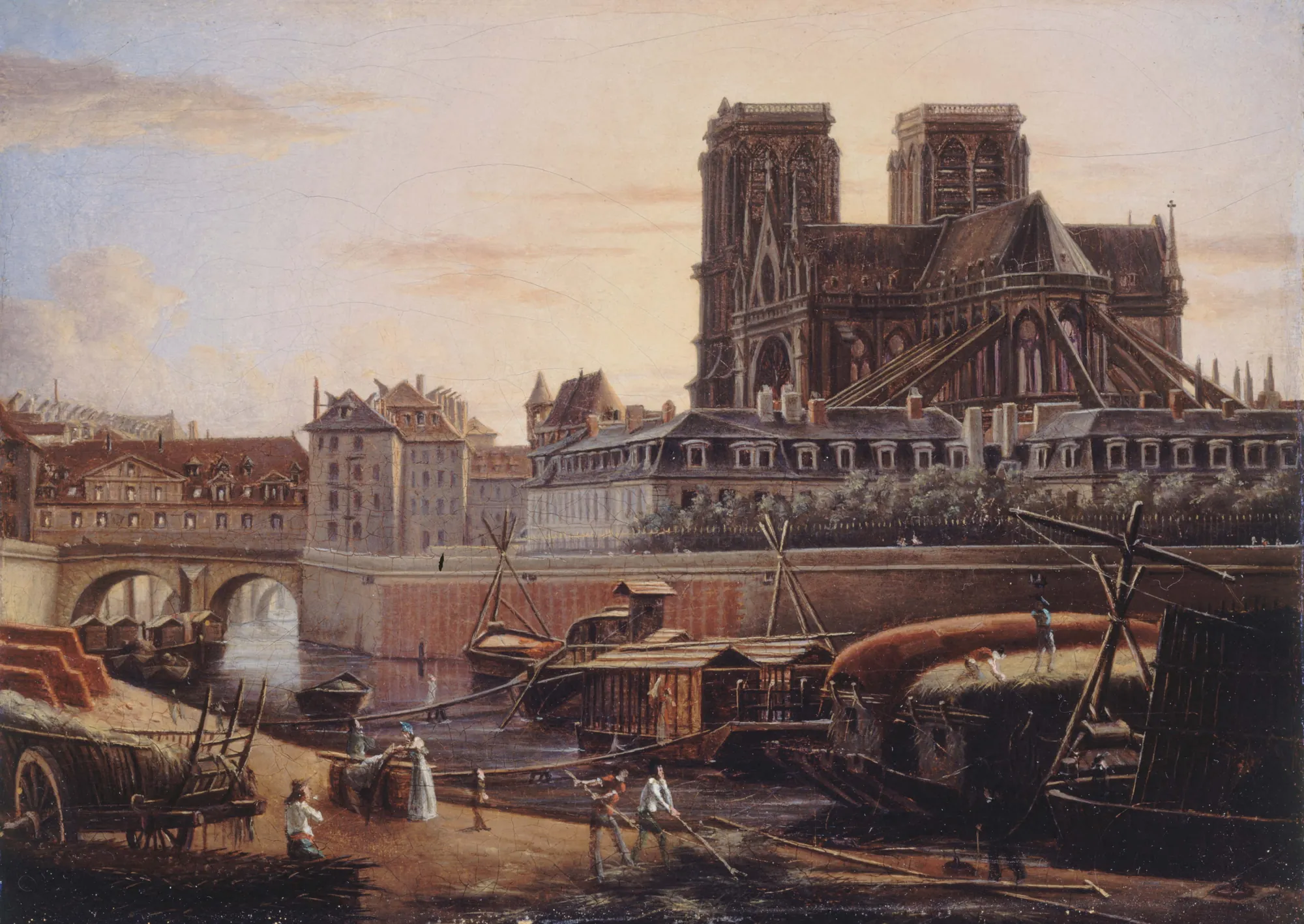 Notre-Dame and the Pont Saint-Charles from the Quai de la Tournelle