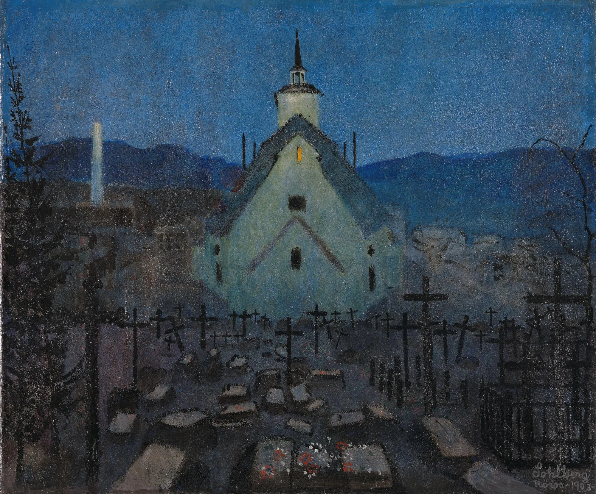 Night, the Church at Røros