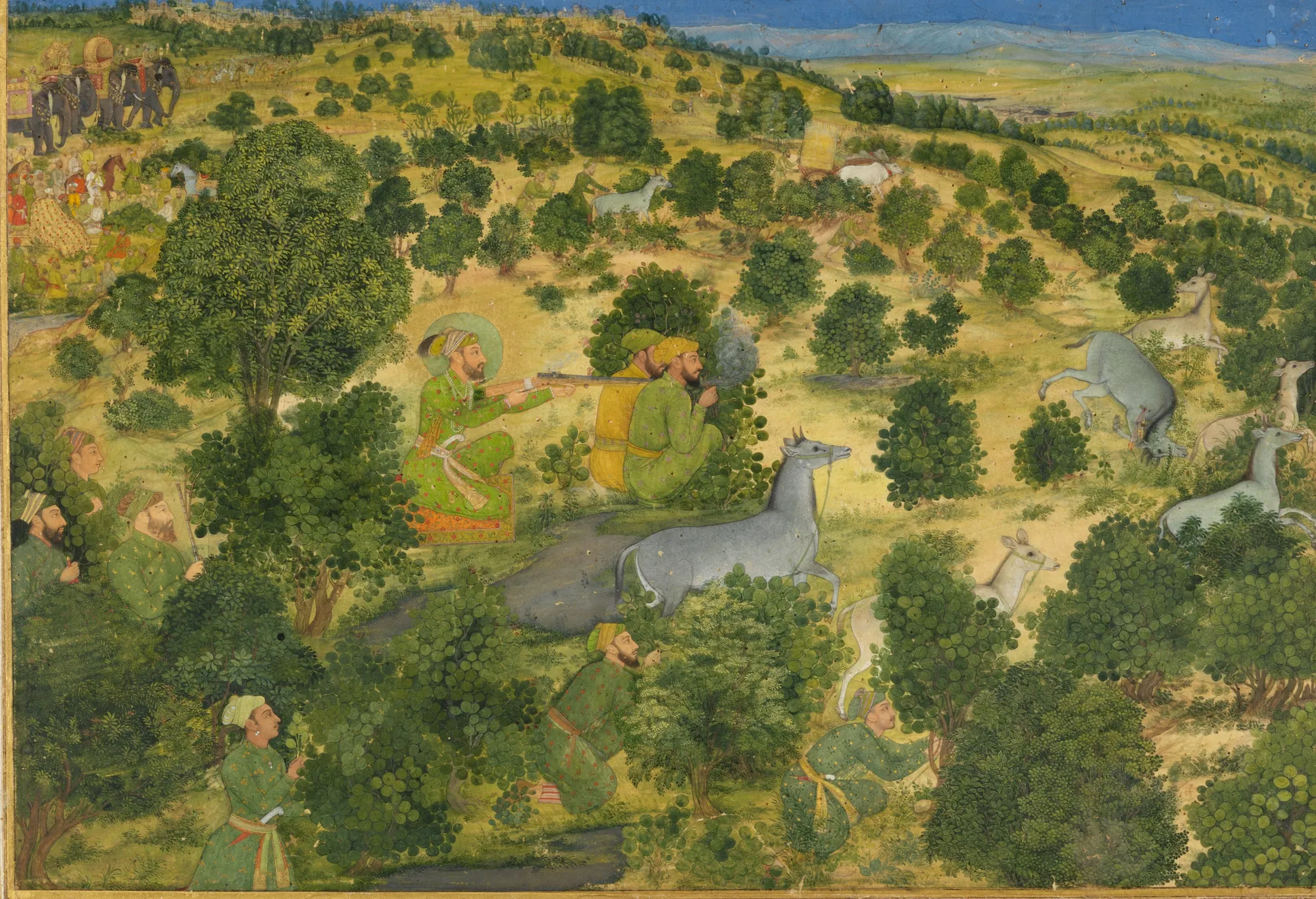 Awrangzib Hunts Nilgais