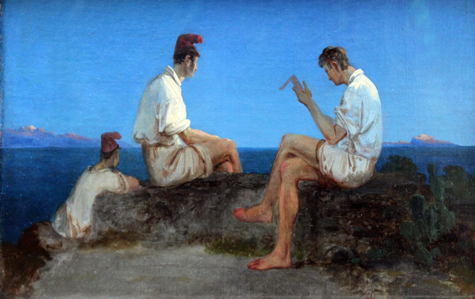 Three Fishermen in the Gulf of Naples
