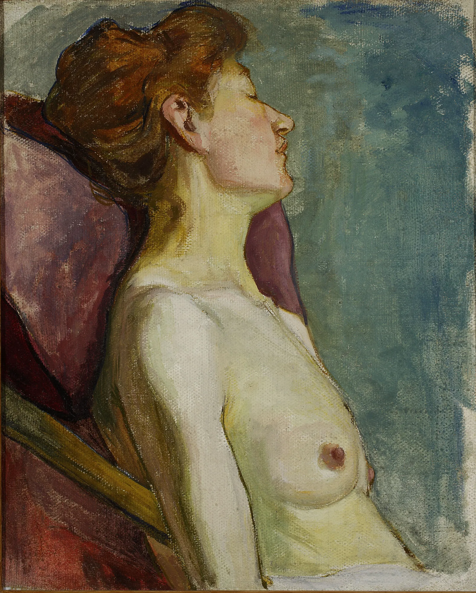 Semi-Nude Woman Sitting