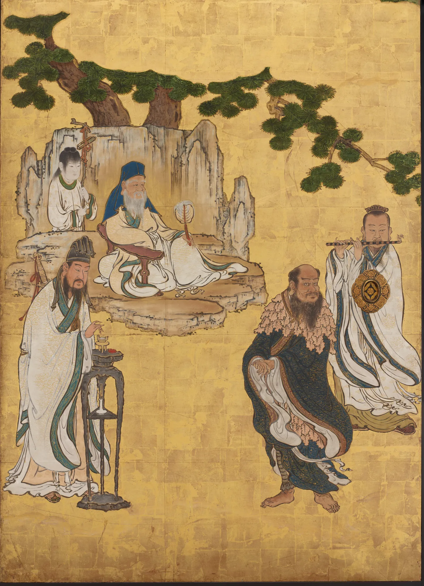 Daoist Immortals with the Old Man of the Southern Pole