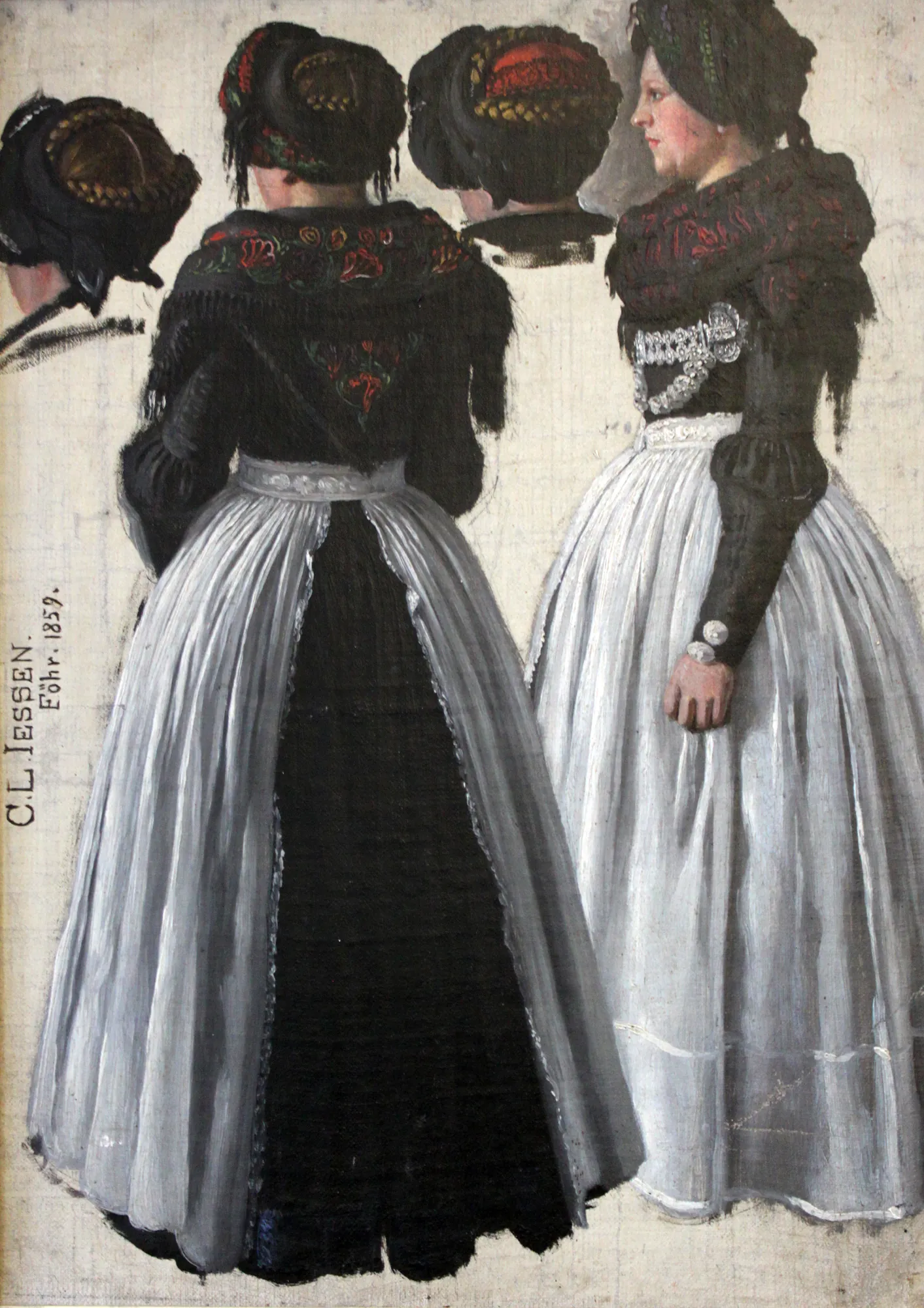 Frisian Woman in a Twofold Depiction (Föhr)