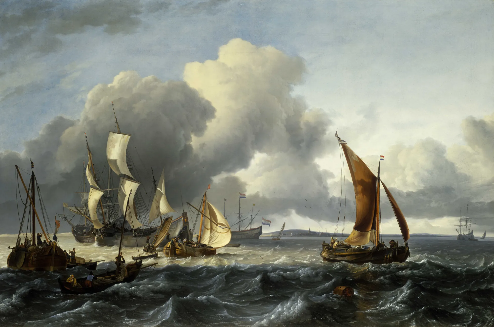 The Merchant Shipping Anchorage off Texel Island