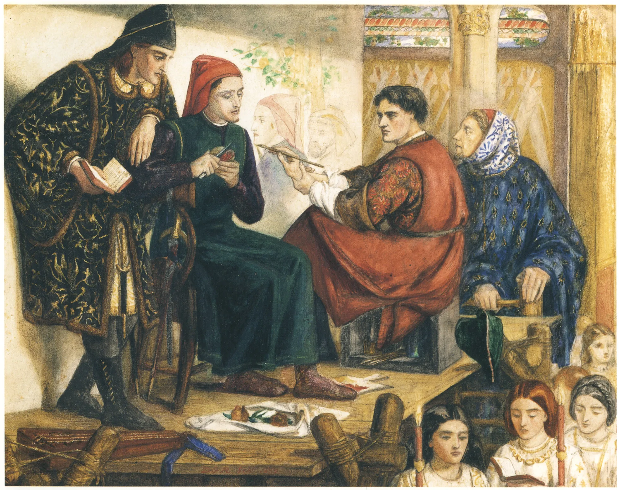 Giotto Painting the Portrait of Dante