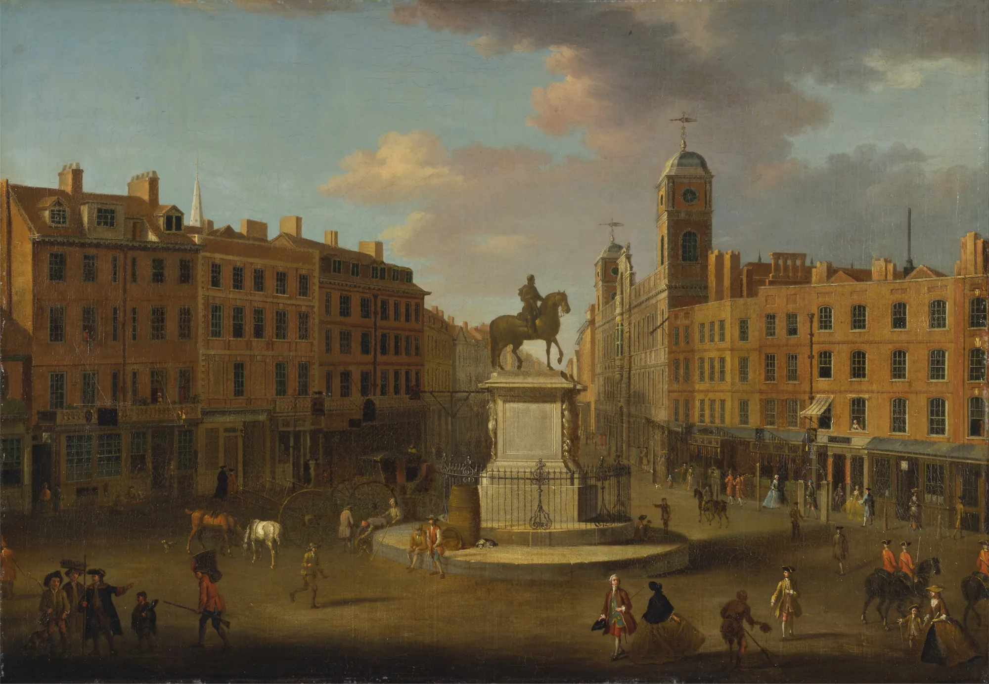 Charing Cross with the Statue of King Charles I and Northumberland House