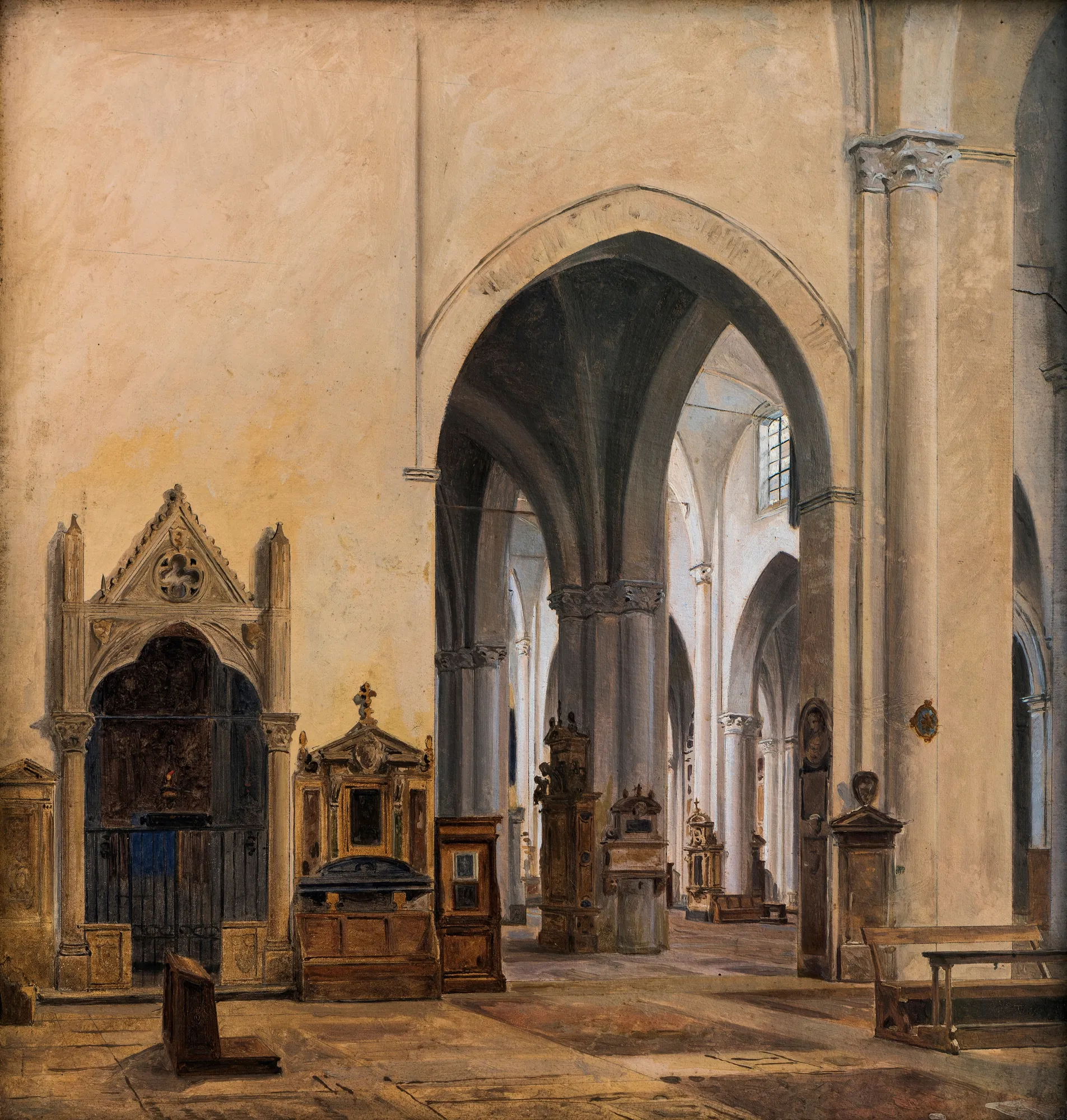 The Interior of Santa Maria sopra Minerva, Rome