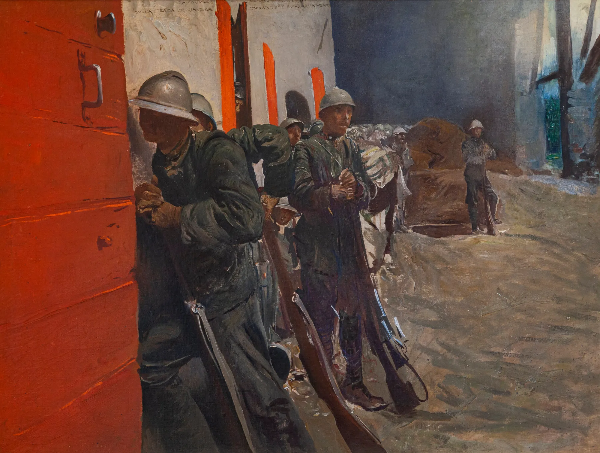 On the Road to Giavera during the Bombardment