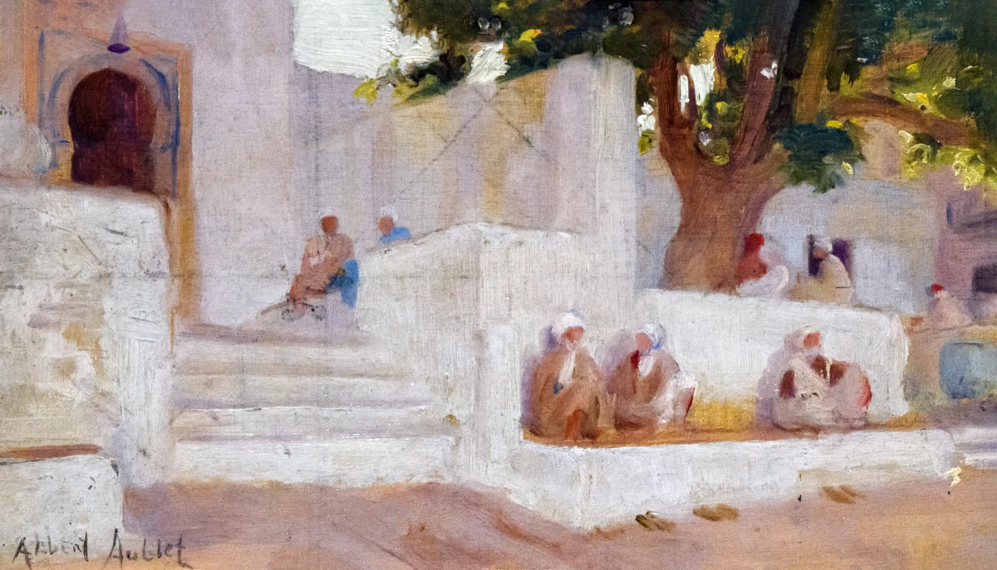 Devant la Mosquée