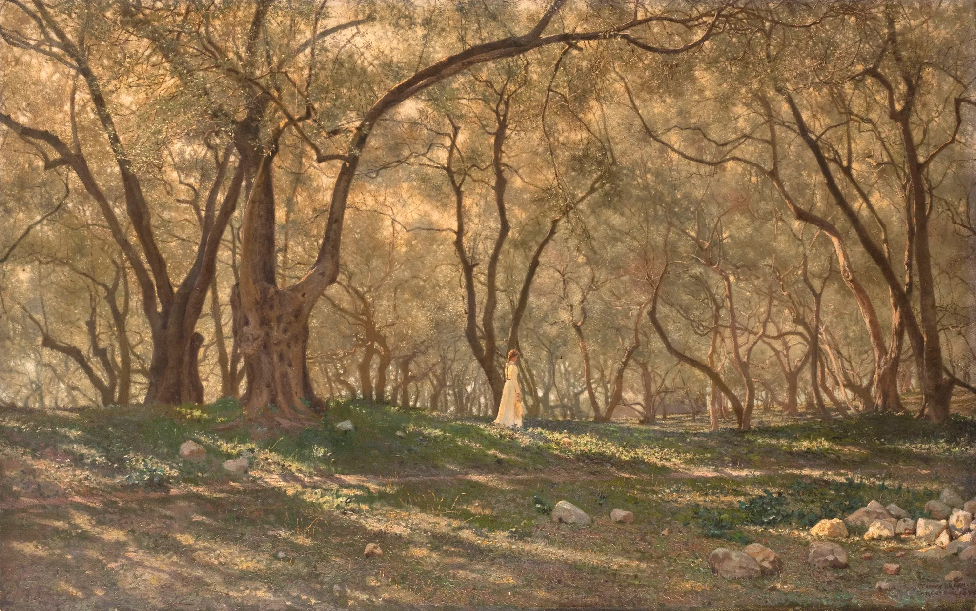 Young Girl Under the Olive Trees, Menton