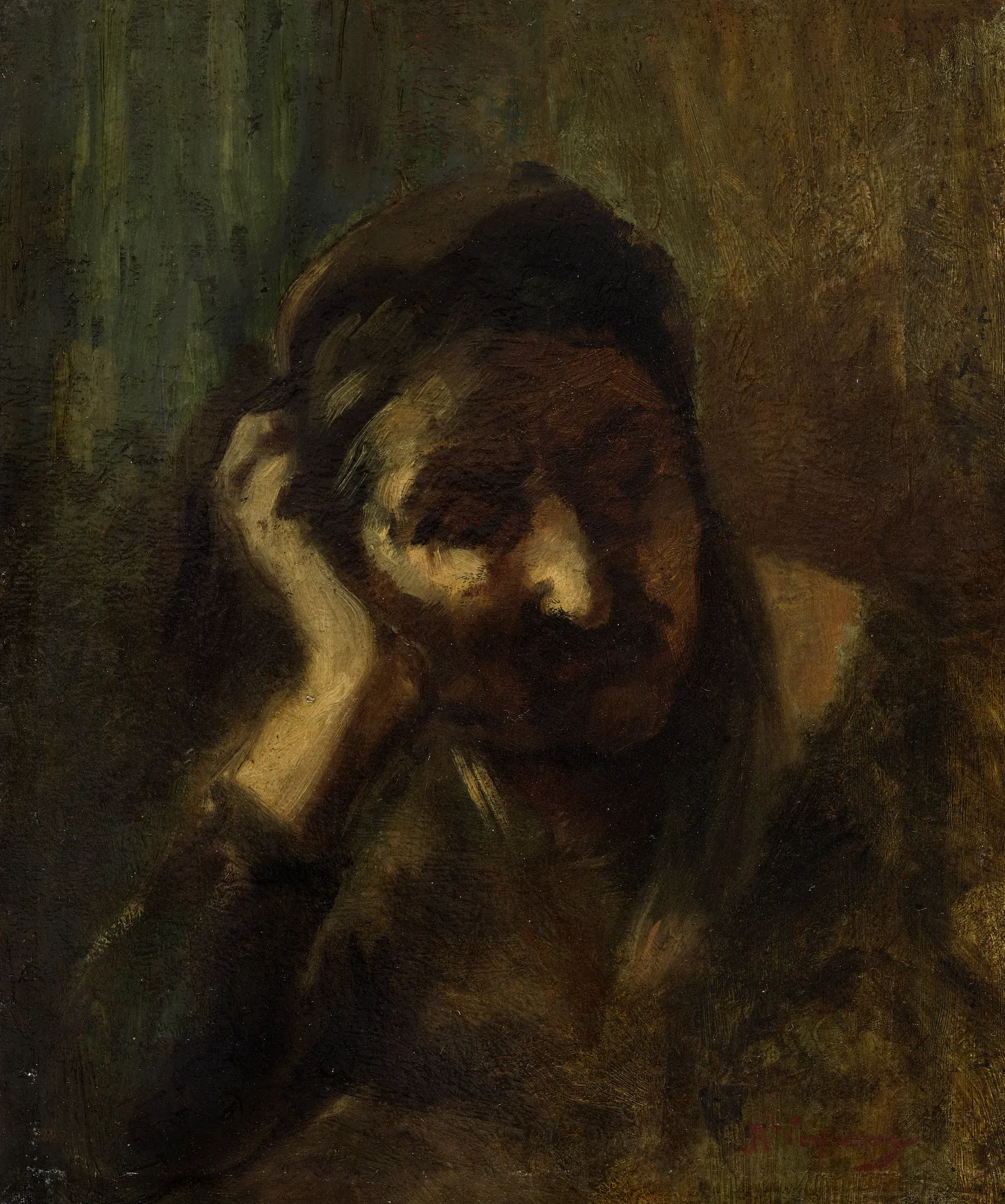 Tête de vieille femme italienne (Mère de la Palombella)