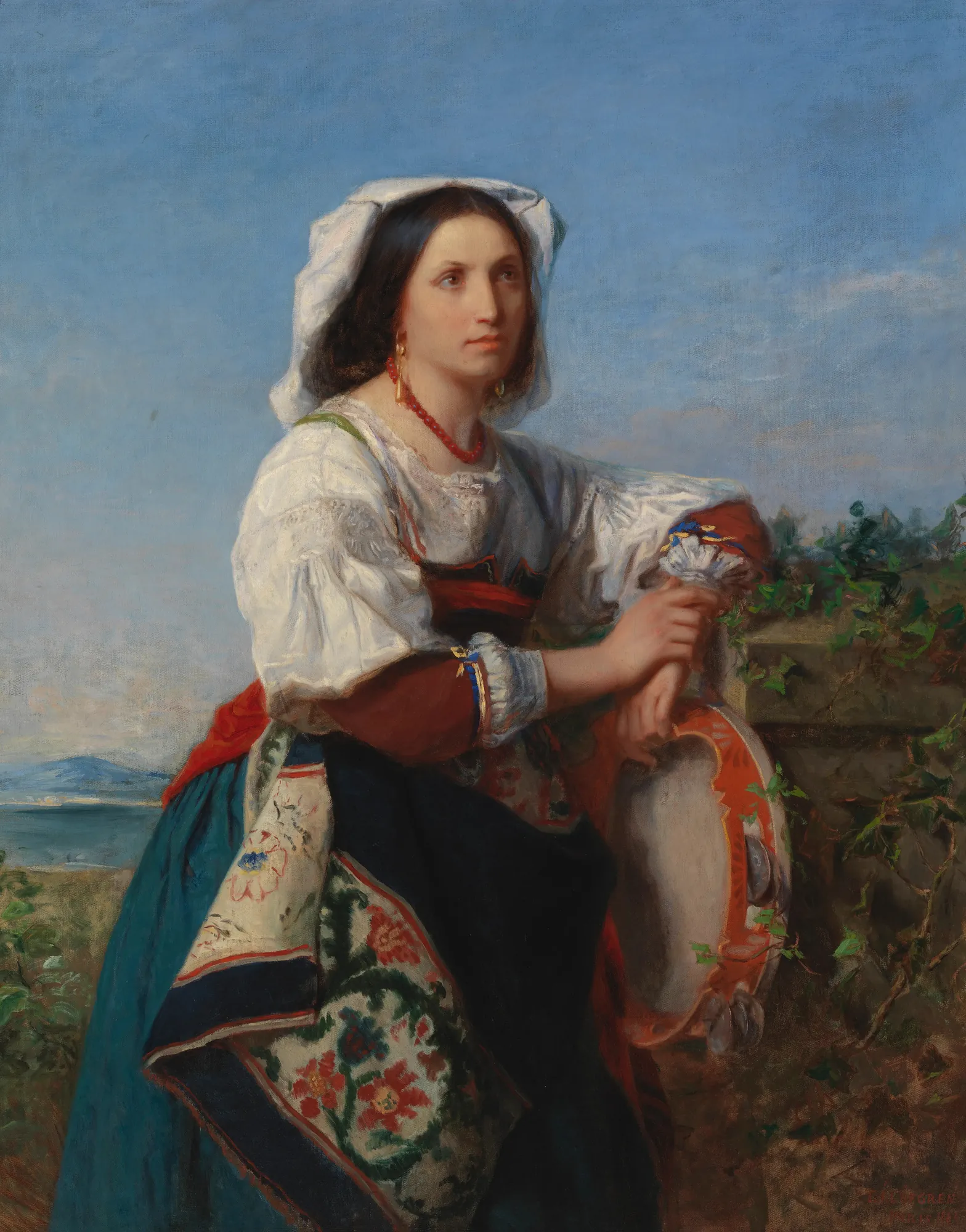 Italian Tambourine Player
